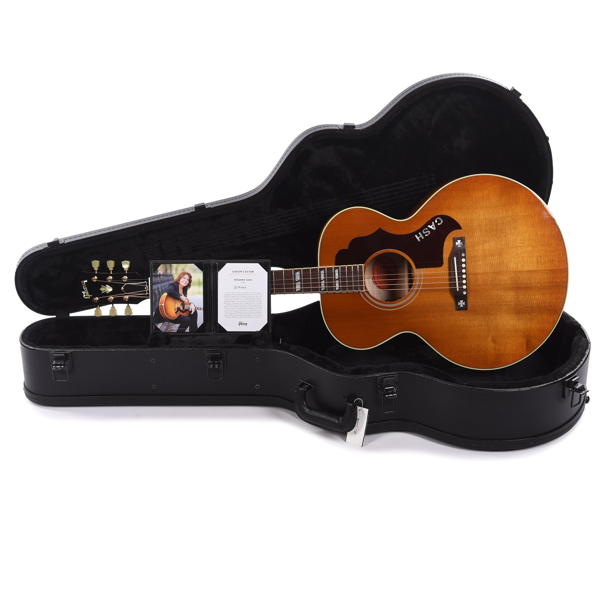 Gibson Custom Shop Limited Edition Rosanne Cash J-185 Heritage Cherry Sunburst Acoustic Guitars / Jumbo