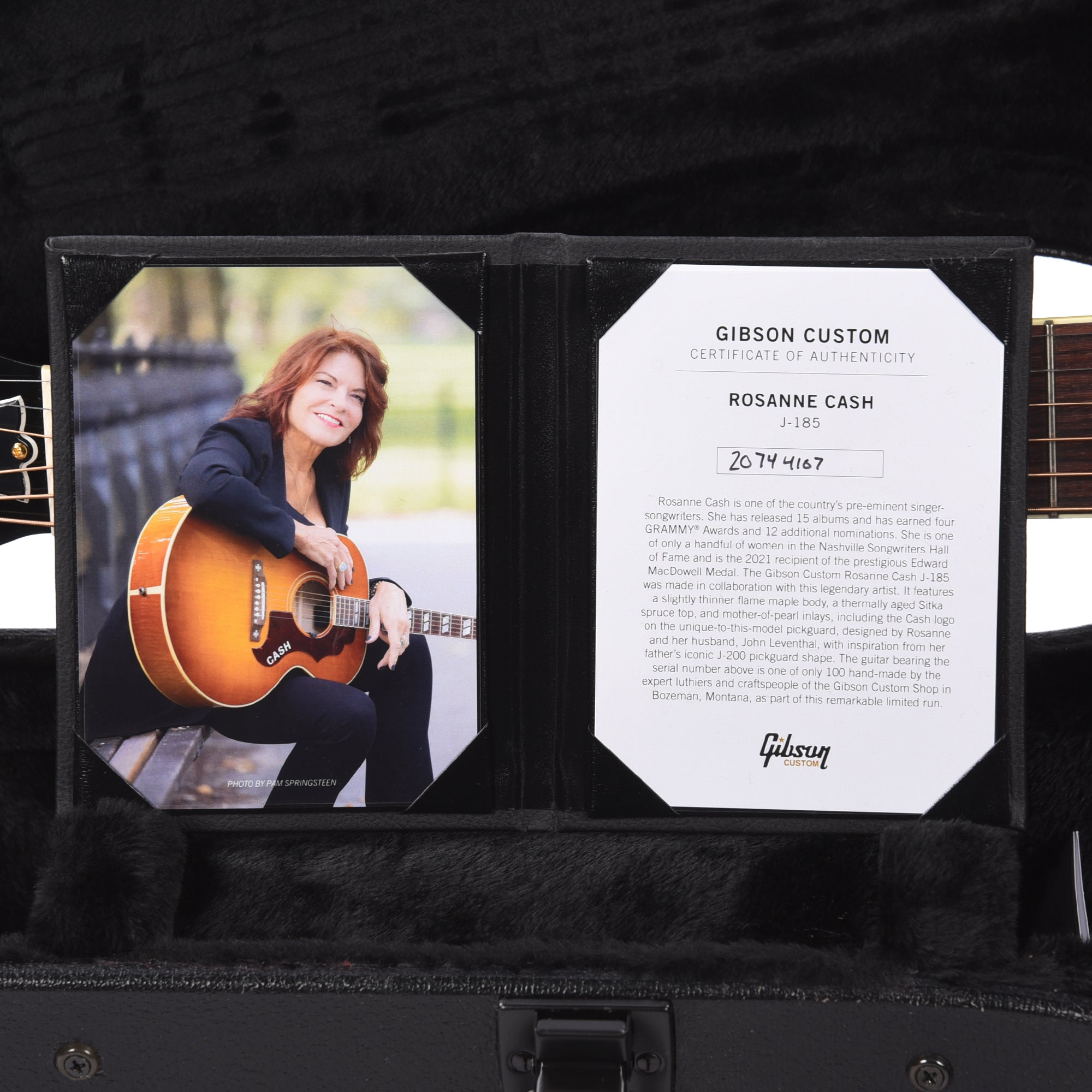 Gibson Custom Shop Limited Edition Rosanne Cash J-185 Heritage Cherry Sunburst Acoustic Guitars / Jumbo
