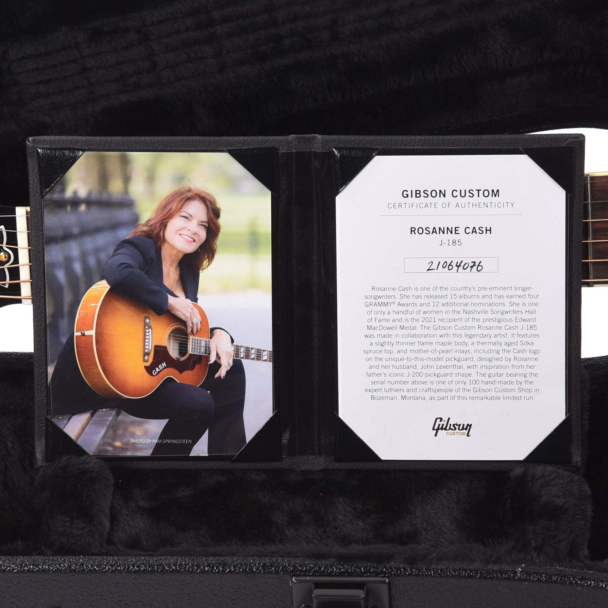 Gibson Custom Shop Limited Edition Rosanne Cash J-185 Heritage Cherry Sunburst Acoustic Guitars / Jumbo