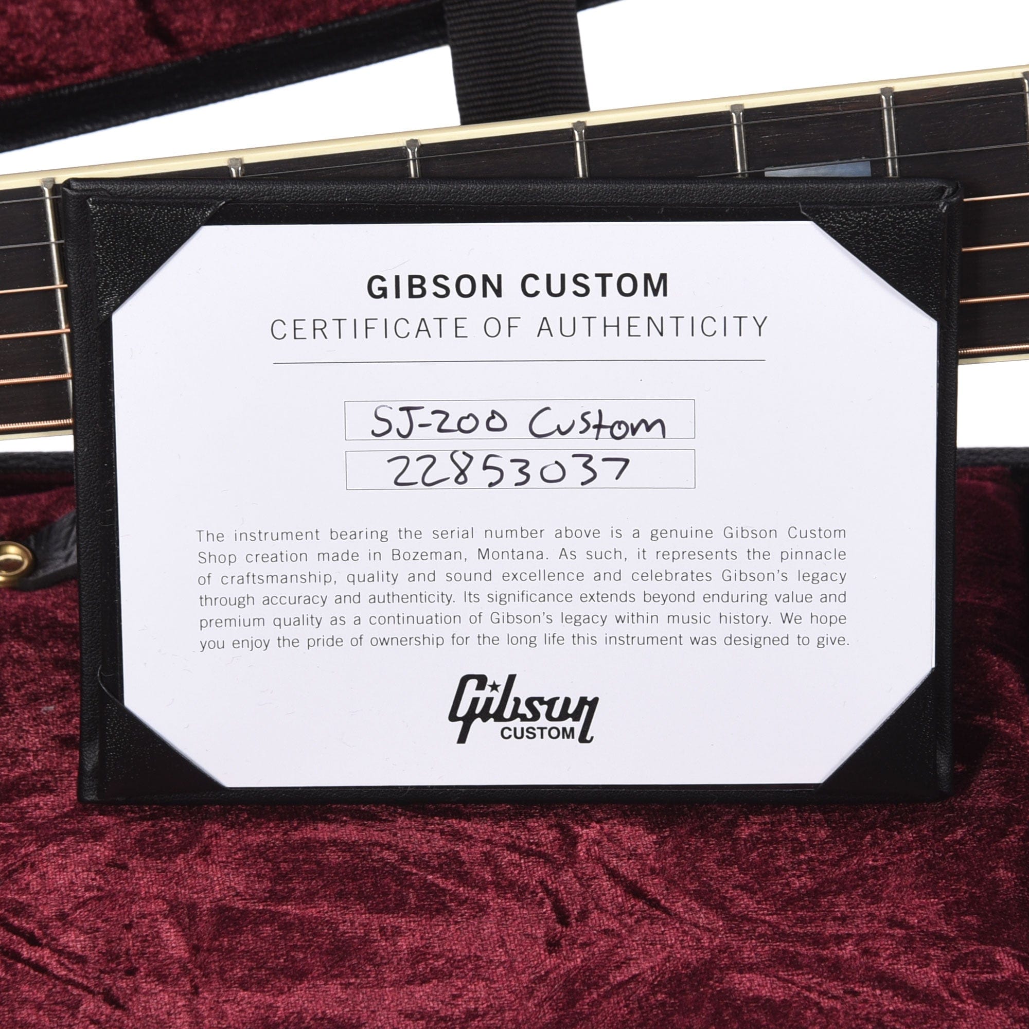 Gibson Custom Shop Modern SJ-200 Custom Ebony Acoustic Guitars / Jumbo