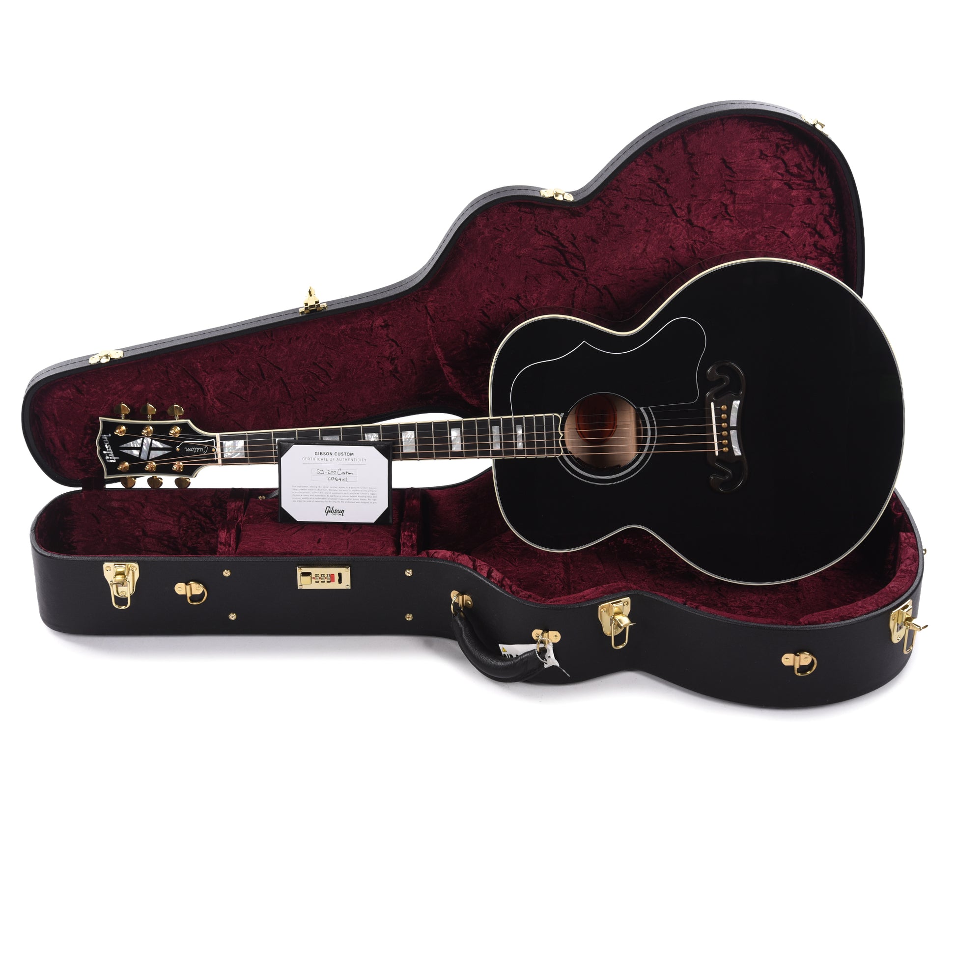 Gibson Custom Shop Modern SJ-200 Custom Ebony Acoustic Guitars / Jumbo