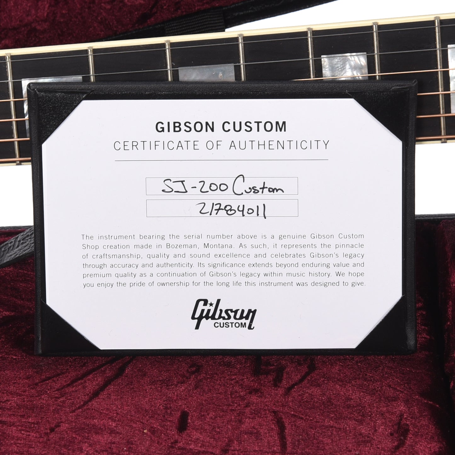 Gibson Custom Shop Modern SJ-200 Custom Ebony Acoustic Guitars / Jumbo
