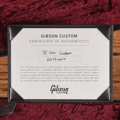 Gibson Gibson Custom Modern SJ-200 Custom Ebony 2024 Acoustic Guitars / Jumbo
