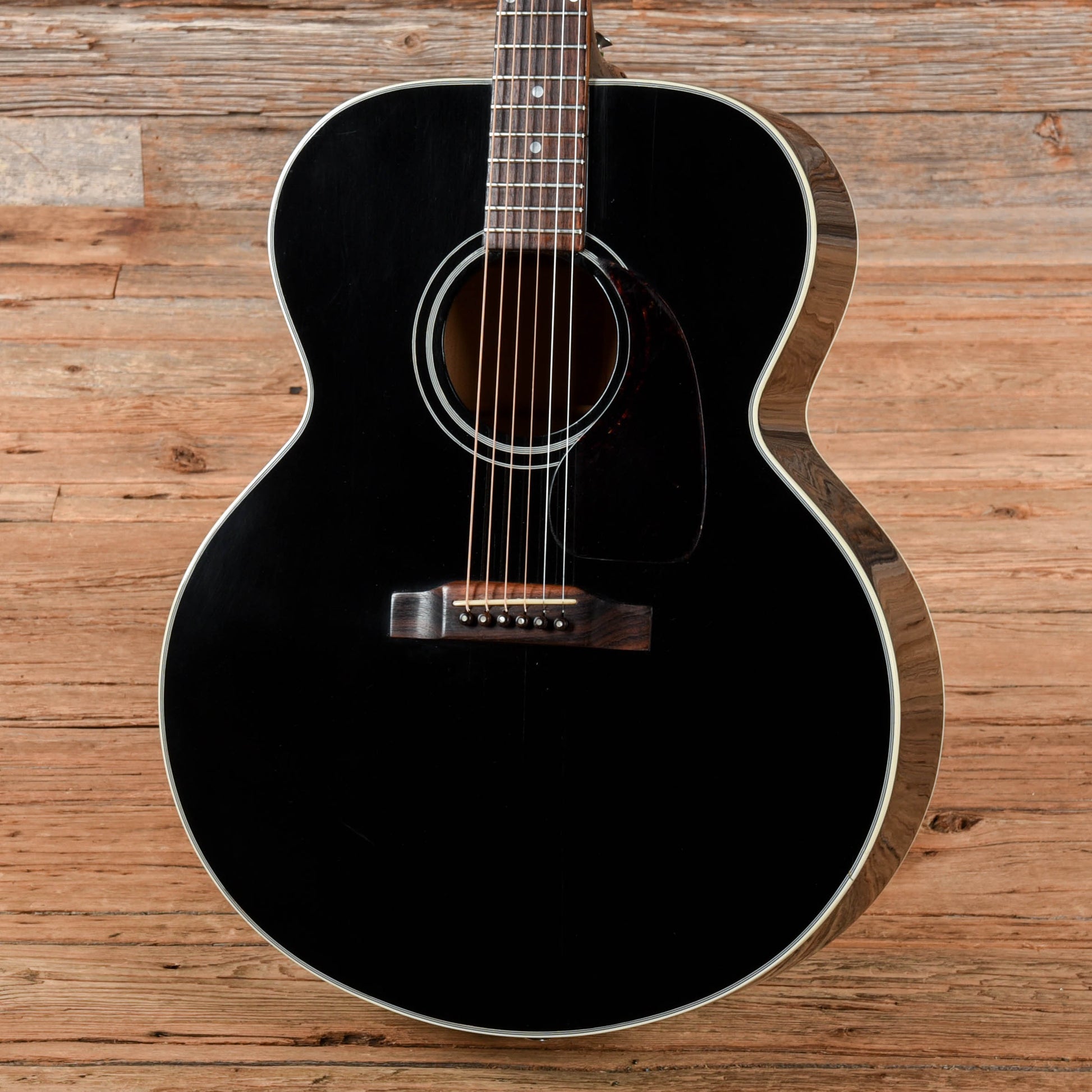 Gibson J-100 Black 1990 Acoustic Guitars / Jumbo