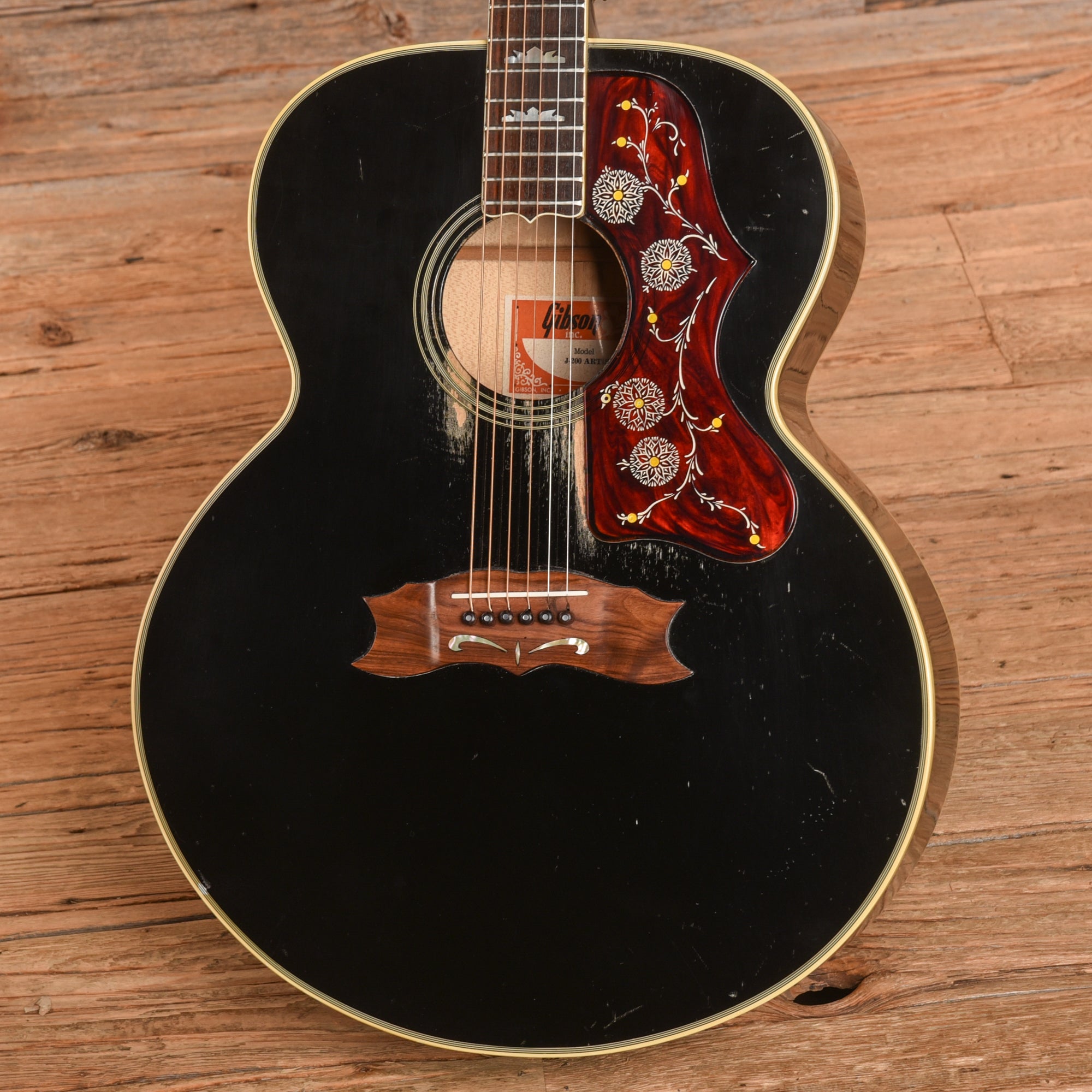 Gibson J-200 Black 1979 Acoustic Guitars / Jumbo