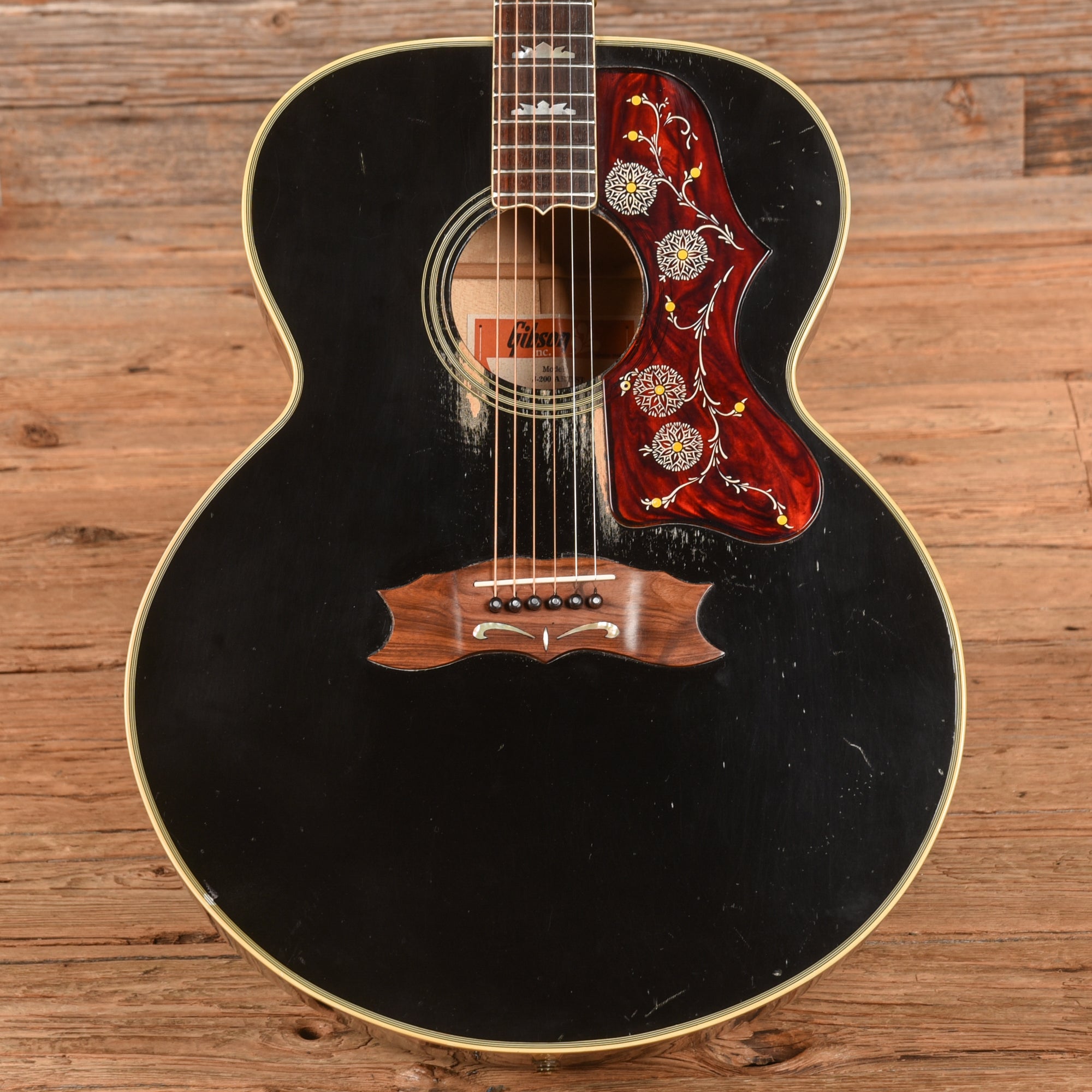 Gibson J-200 Black 1979 Acoustic Guitars / Jumbo