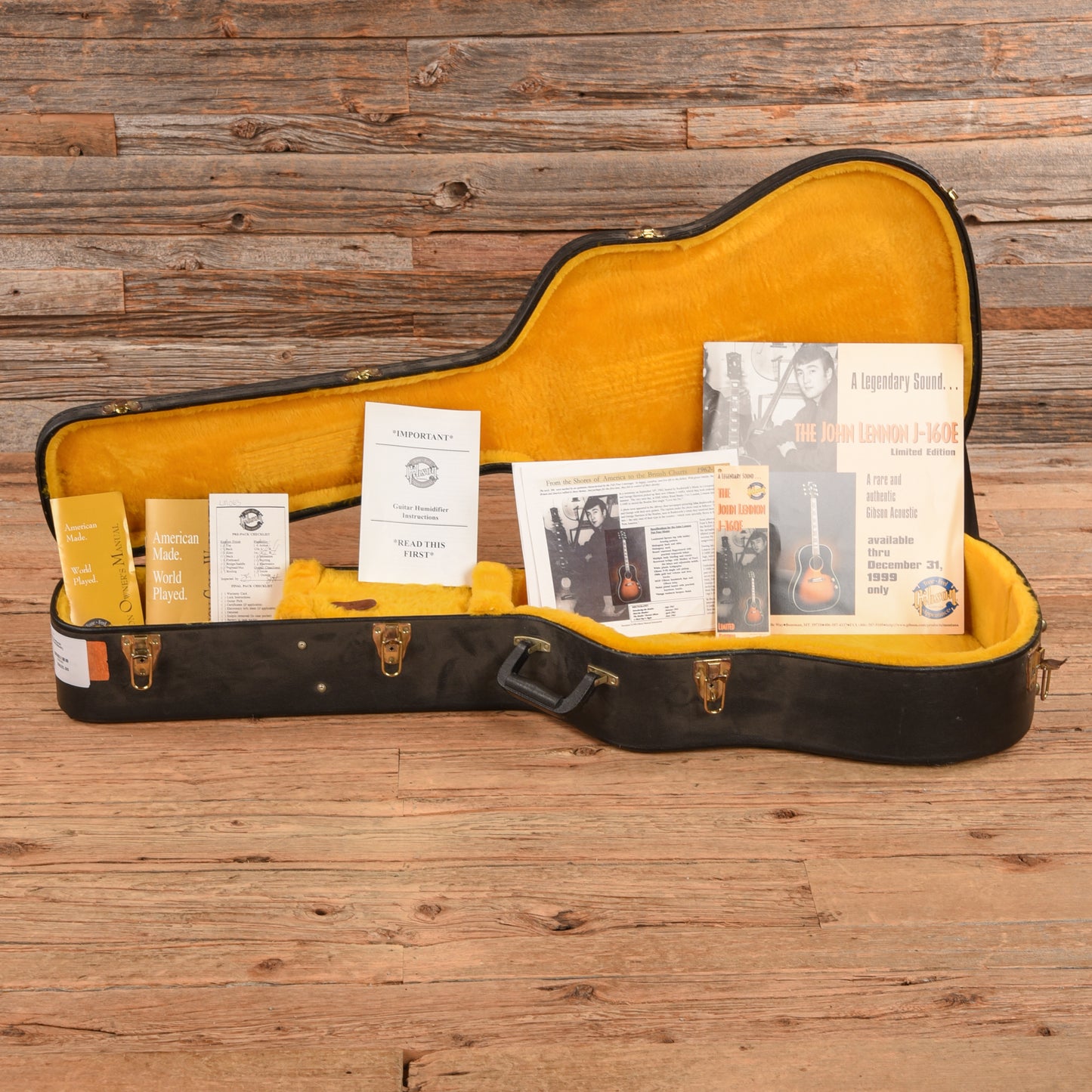 Gibson J160E Sunburst 2000  - Dave Amato of REO Speedwagon Acoustic Guitars / Jumbo