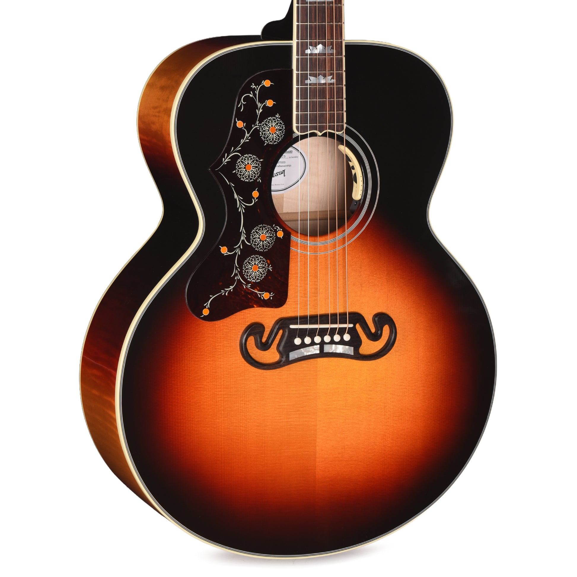 Gibson Modern SJ-200 Standard Maple LEFTY Tri Burst Acoustic Guitars / Jumbo