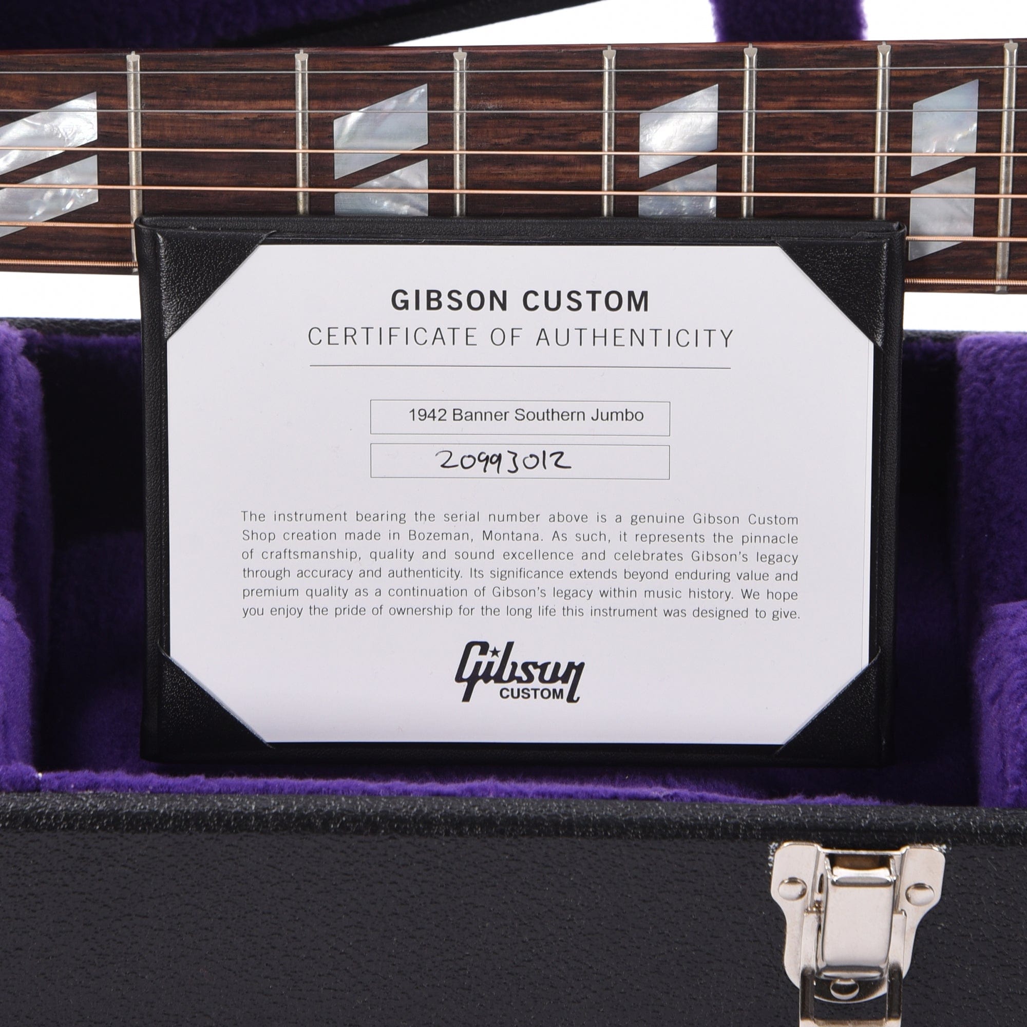 Gibson Montana Custom Shop Historic Reissue 1942 Banner Southern Jumbo Vintage Sunburst Acoustic Guitars / Jumbo