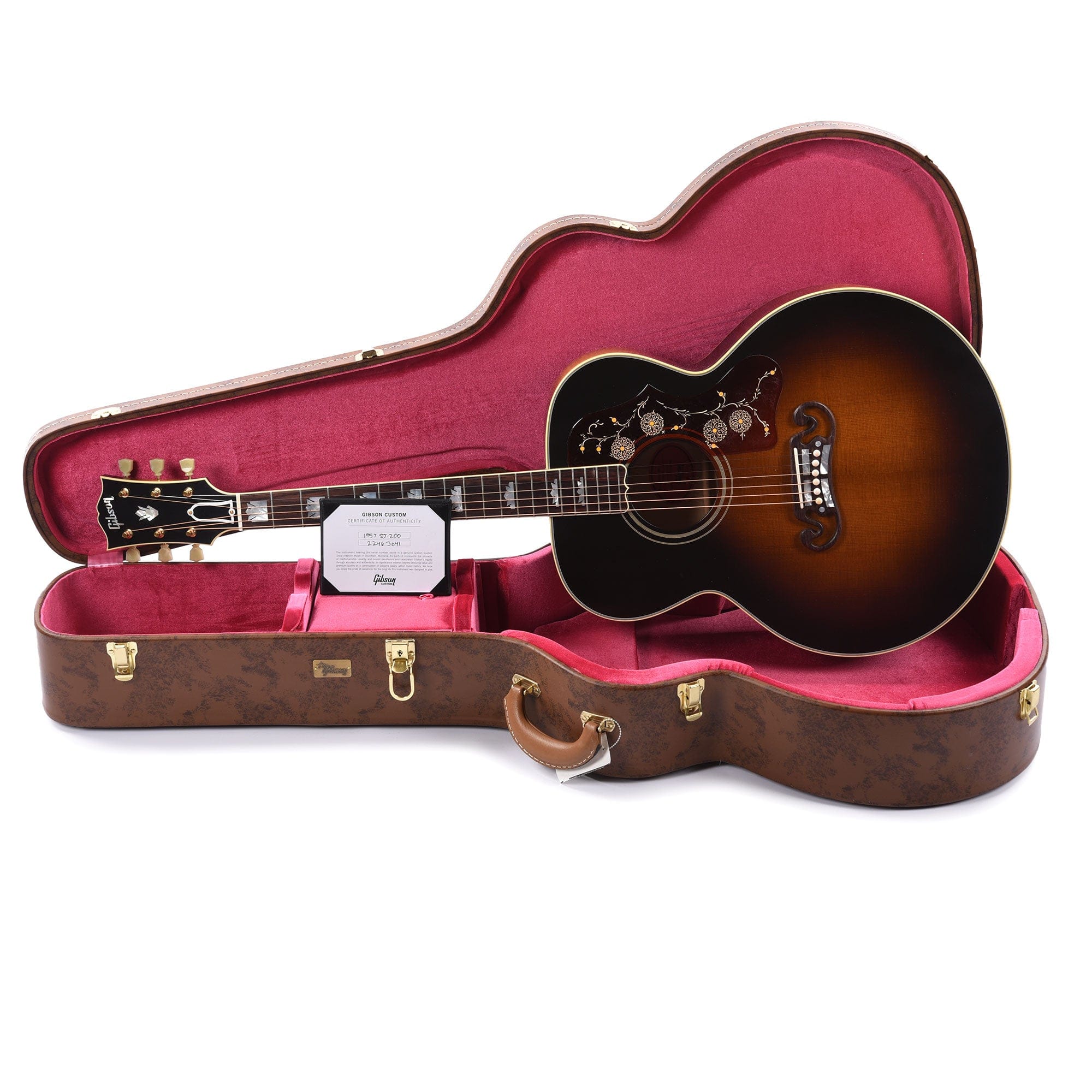 Gibson Montana Custom Shop Historic Reissue 1957 SJ-200 Vintage Sunburst Acoustic Guitars / Jumbo