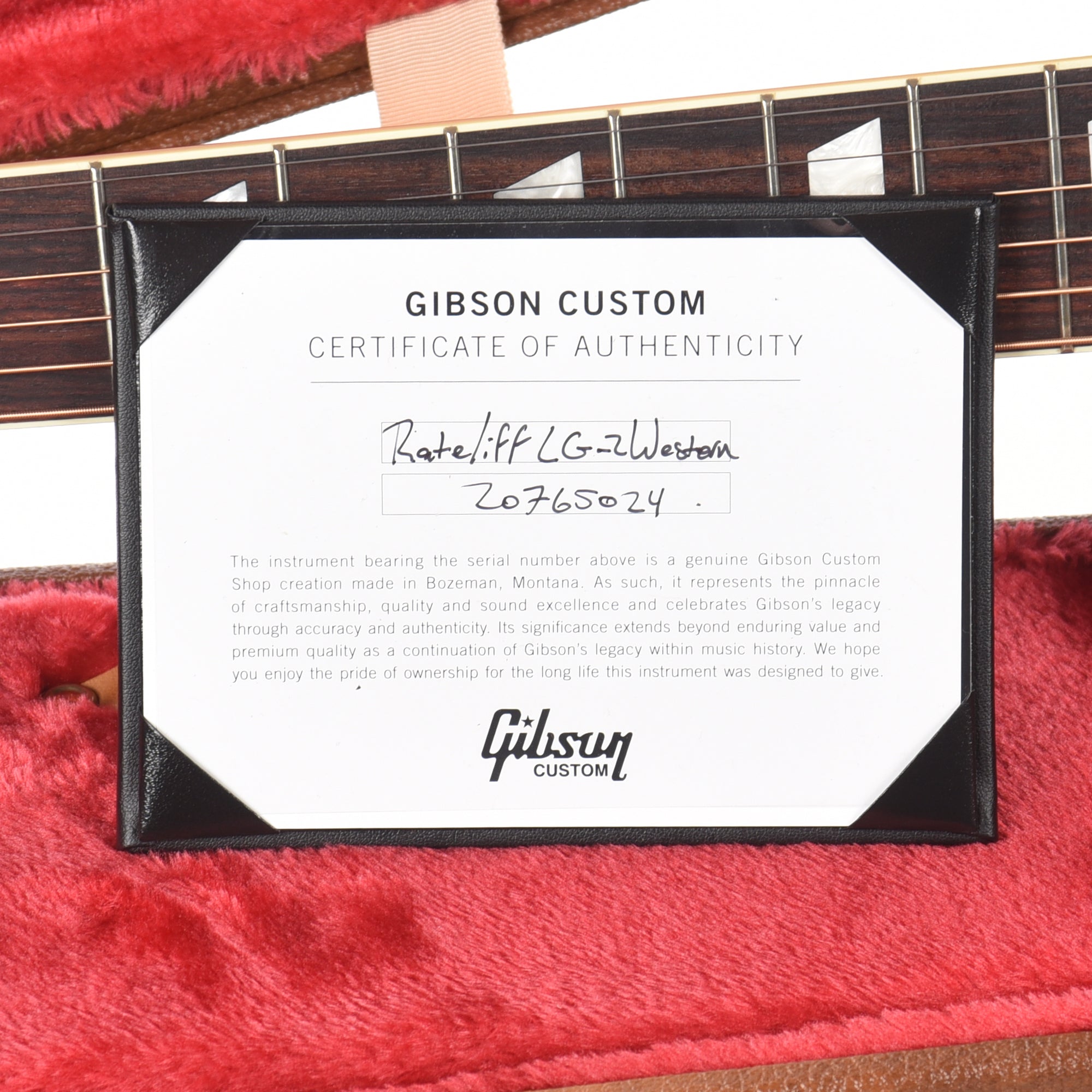 Gibson Artist Nathaniel Rateliff Signature LG-2 Western Vintage Sunburst Acoustic Guitars / Parlor