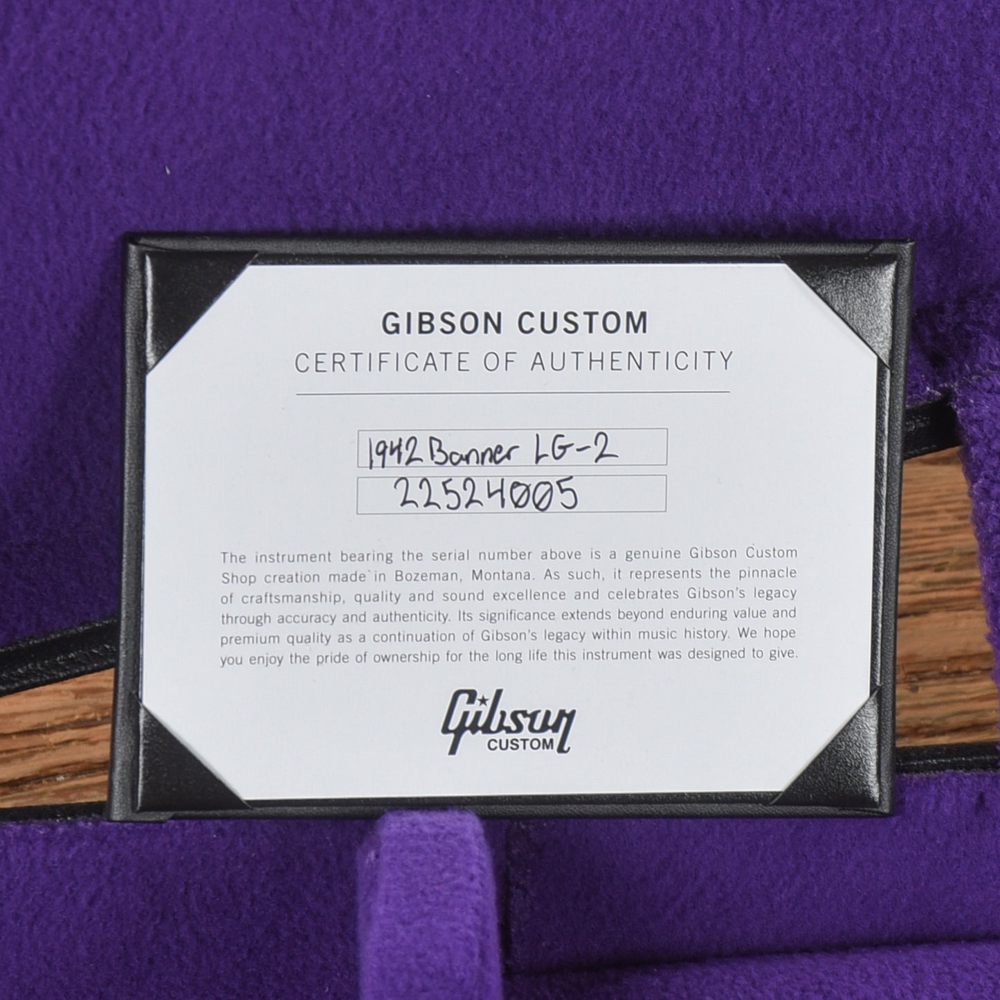 Gibson Custom Shop Historic Reissue 1942 Banner LG-2 Vintage Sunburst Acoustic Guitars / Parlor