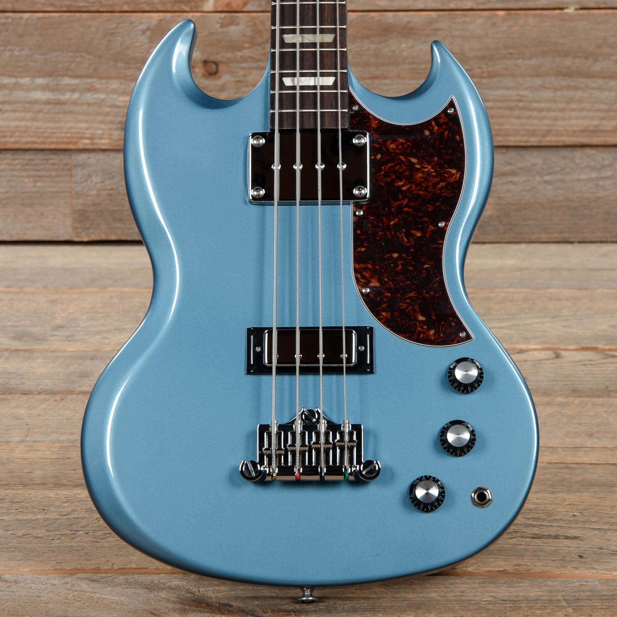 【psa9】サンダー　G lv.60 033 Gibson Modern SG Standard Bass Pelham Blue w/Tortoise Pickguard