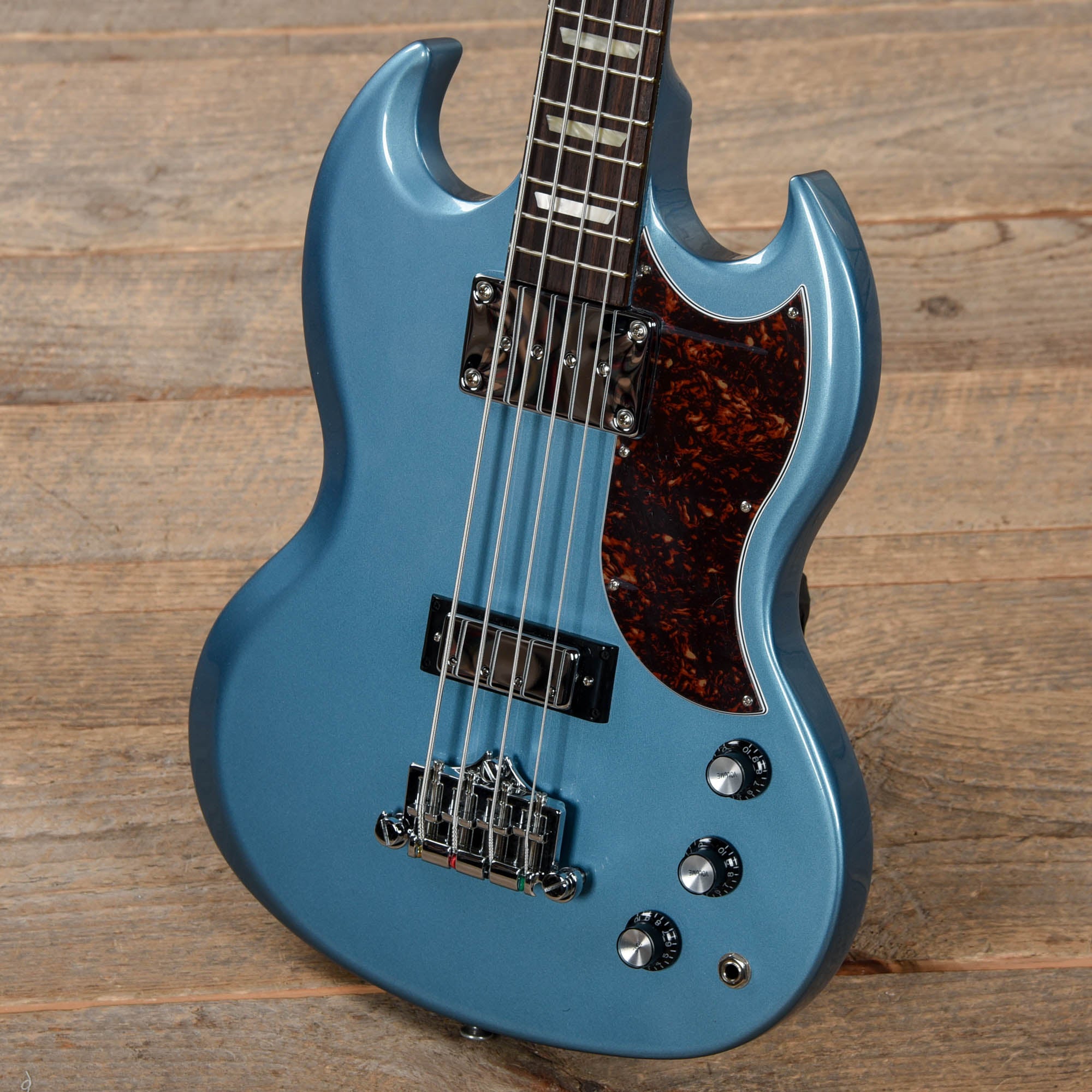 Gibson Modern SG Standard Bass Pelham Blue w/Tortoise Pickguard Bass Guitars / 4-String