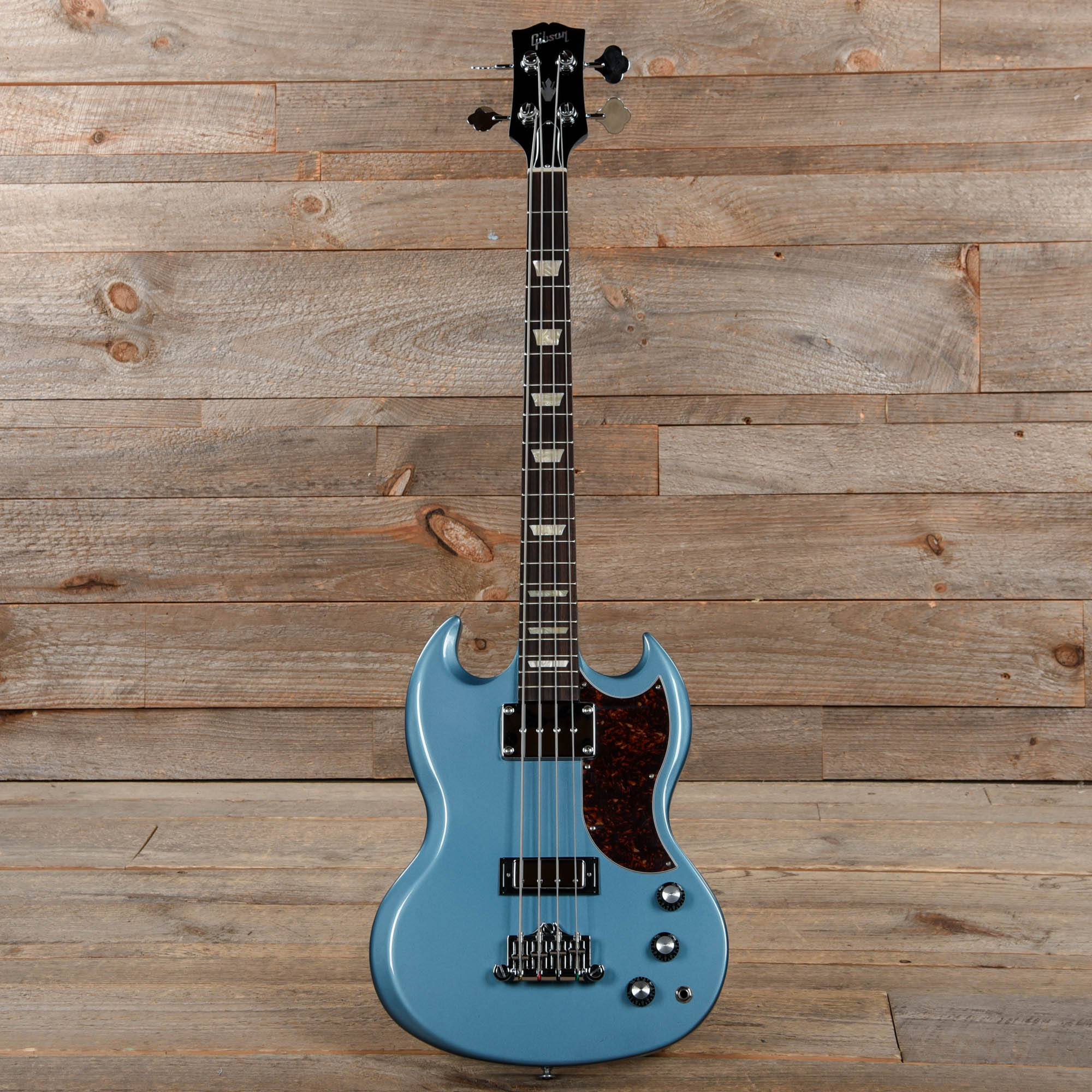 Gibson Modern SG Standard Bass Pelham Blue w/Tortoise Pickguard Bass Guitars / 4-String