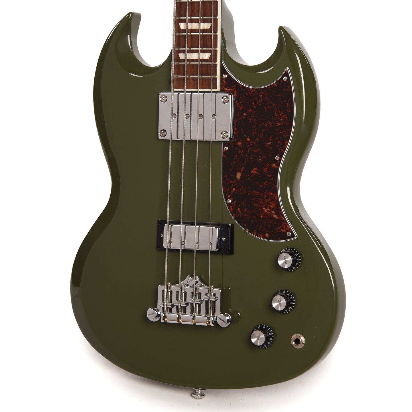 Gibson USA SG Standard Bass Olive Drab w/Tortoise Pickguard Bass Guitars / 4-String