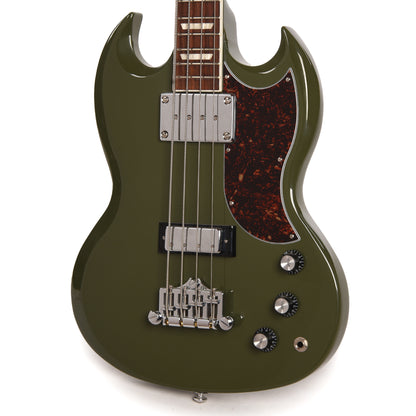 Gibson USA SG Standard Bass Olive Drab w/Tortoise Pickguard Bass Guitars / 4-String