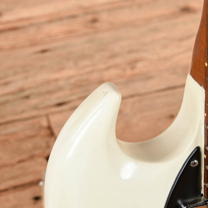 Gibson Melody Maker Bass White Refin 1966 Bass Guitars