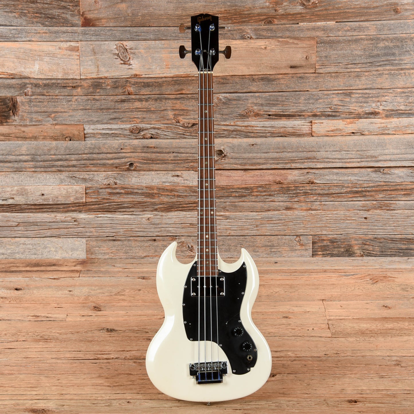 Gibson Melody Maker Bass White Refin 1966 Bass Guitars