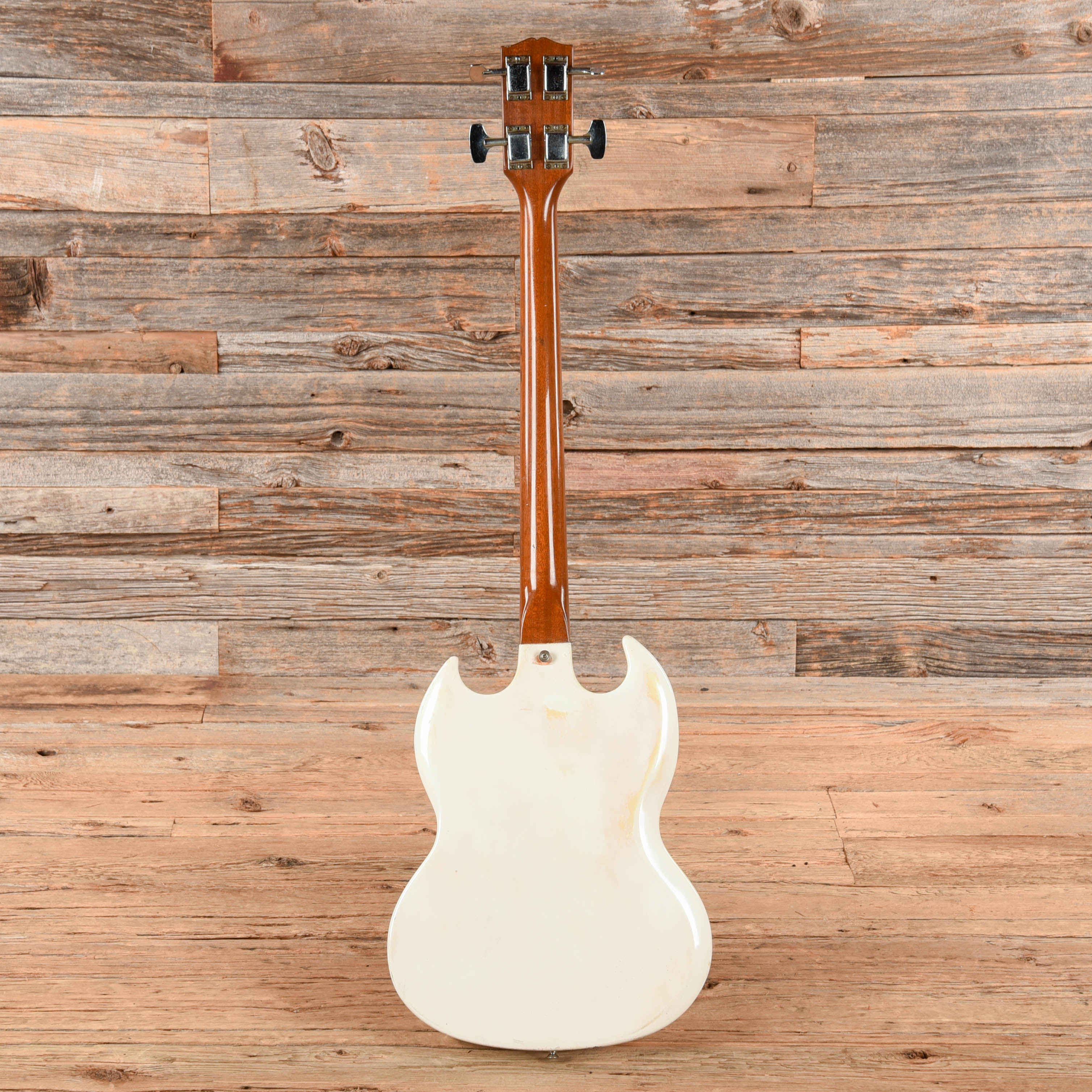 Gibson Melody Maker Bass White Refin 1966 Bass Guitars