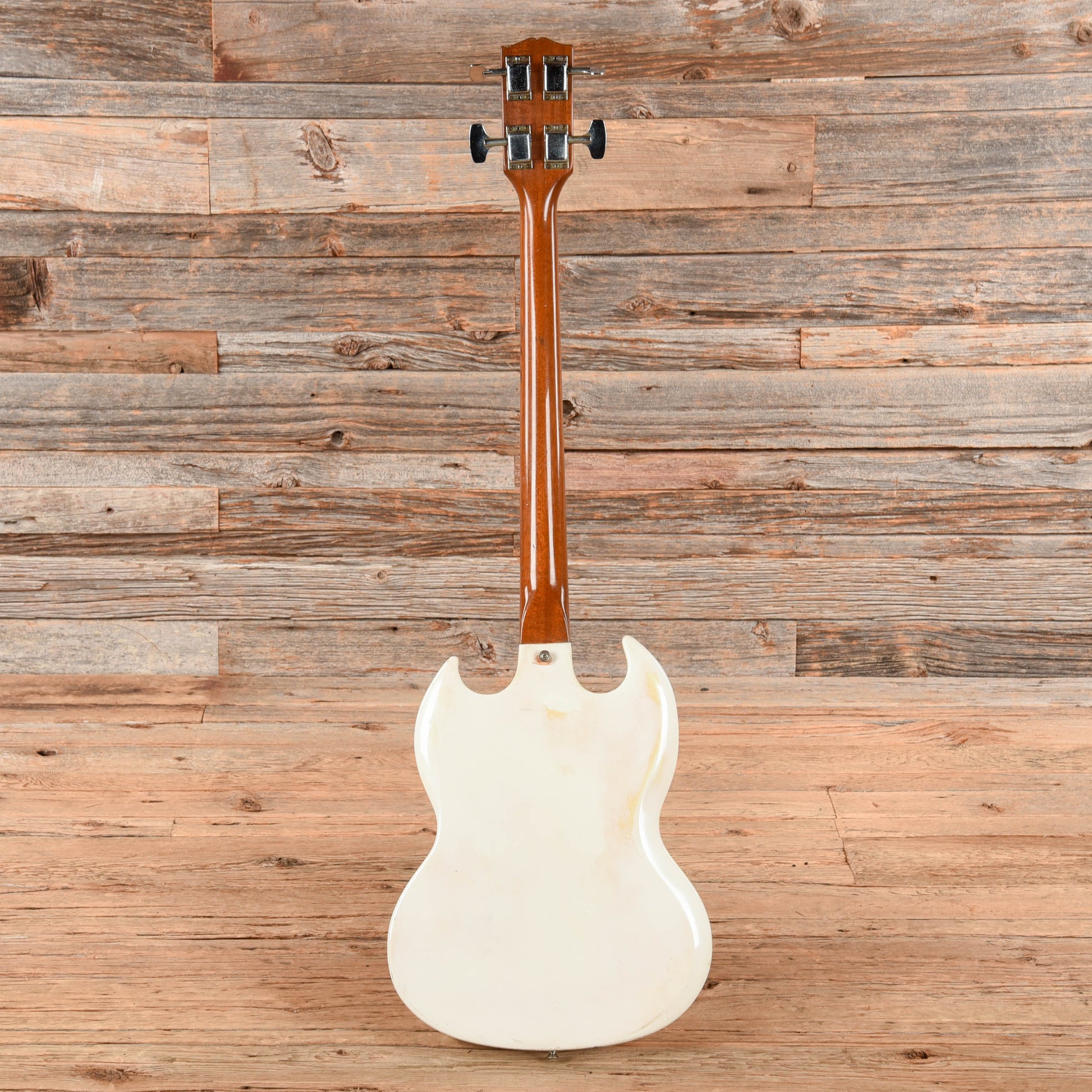 Gibson Melody Maker Bass White Refin 1966 Bass Guitars