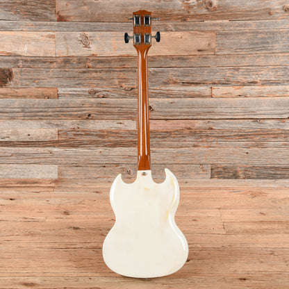 Gibson Melody Maker Bass White Refin 1966 Bass Guitars