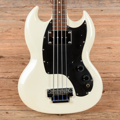 Gibson Melody Maker Bass White Refin 1966 Bass Guitars