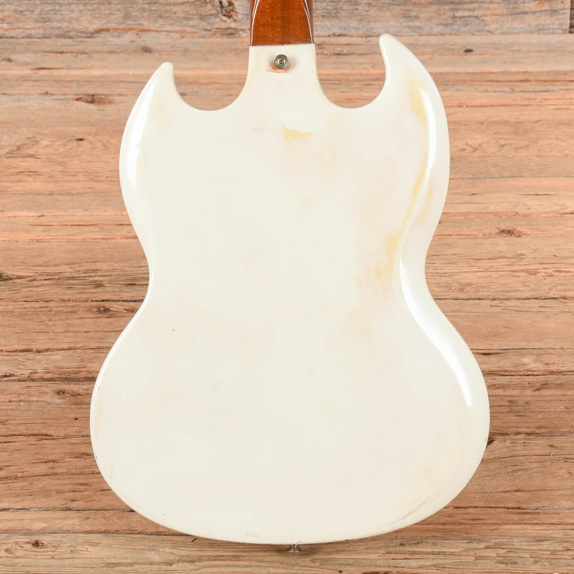 Gibson Melody Maker Bass White Refin 1966 Bass Guitars