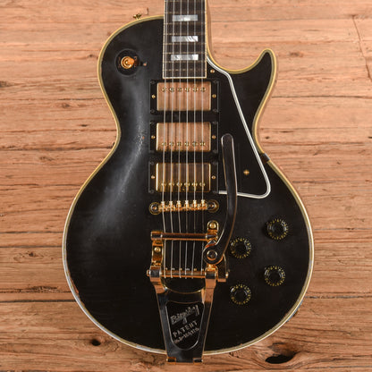 Gibson Custom 1957 Les Paul Custom 3-Pickup Bigsby Murphy Lab Light Aged Ebony 2023 Electric Guitars
