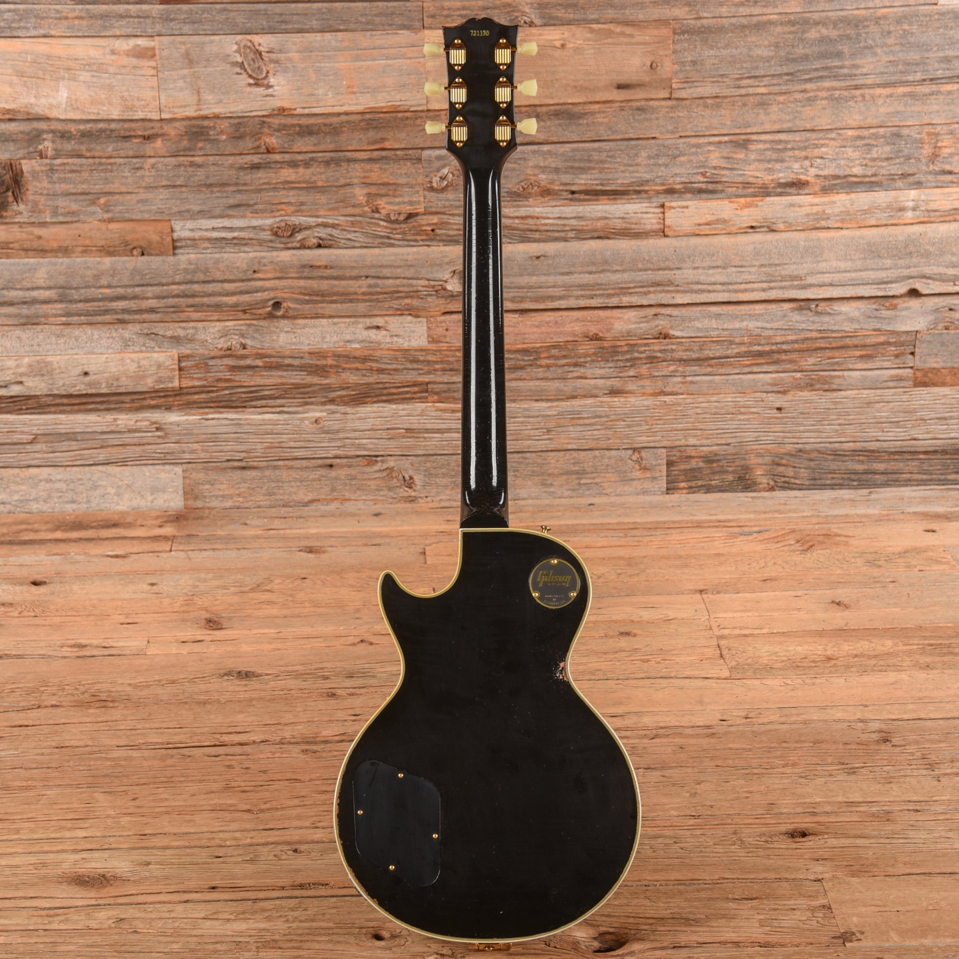 Gibson Custom 1957 Les Paul Custom 3-Pickup Bigsby Murphy Lab Light Aged Ebony 2023 Electric Guitars