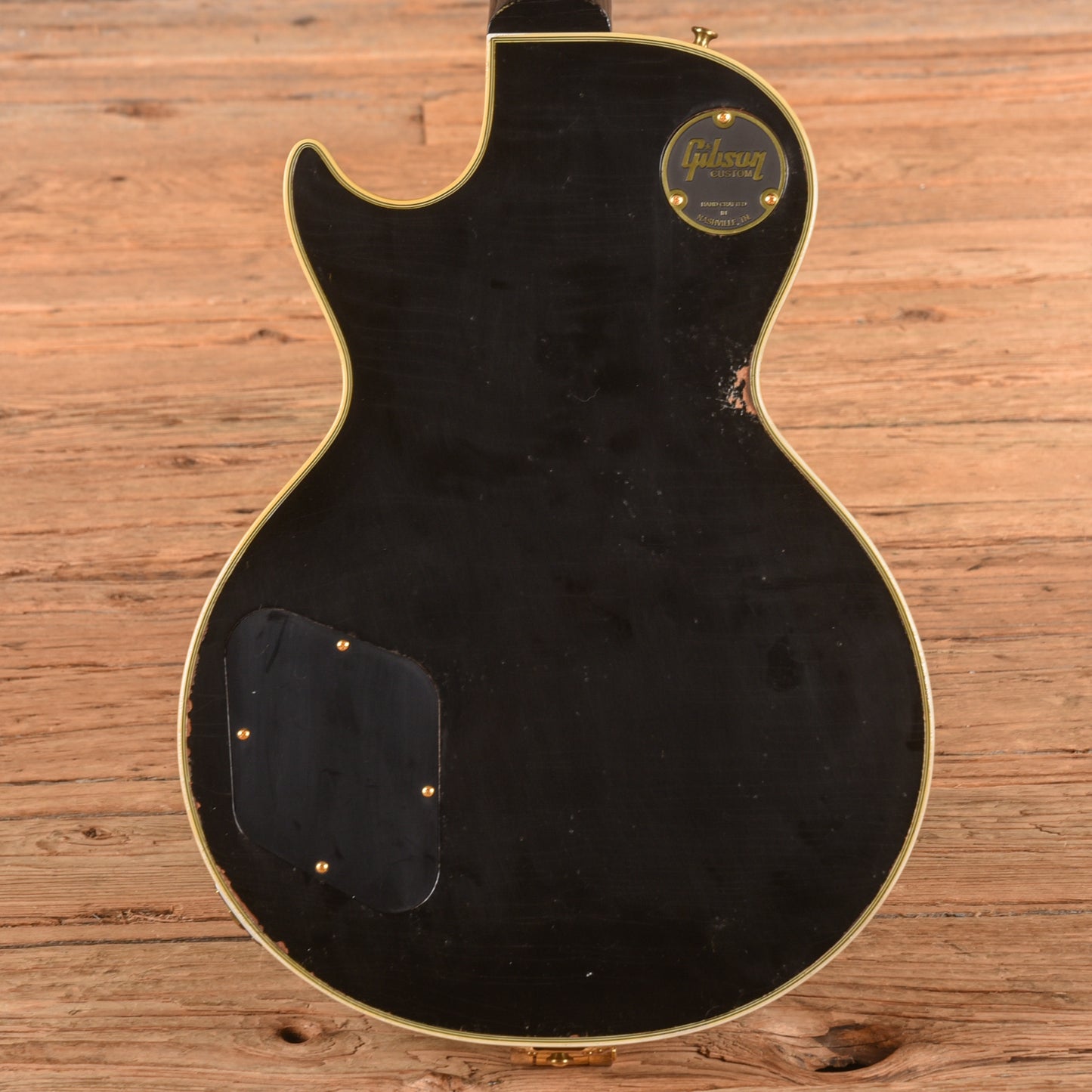 Gibson Custom 1957 Les Paul Custom 3-Pickup Bigsby Murphy Lab Light Aged Ebony 2023 Electric Guitars