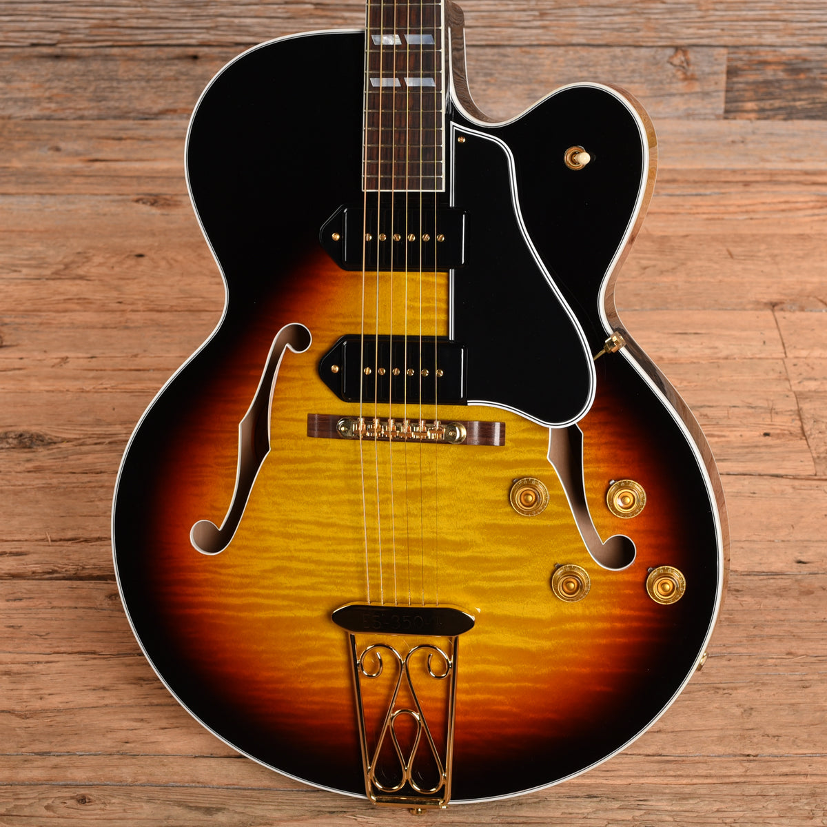 Gibson Custom '55 Reissue ES-350T Sunburst 2025 Electric Guitars