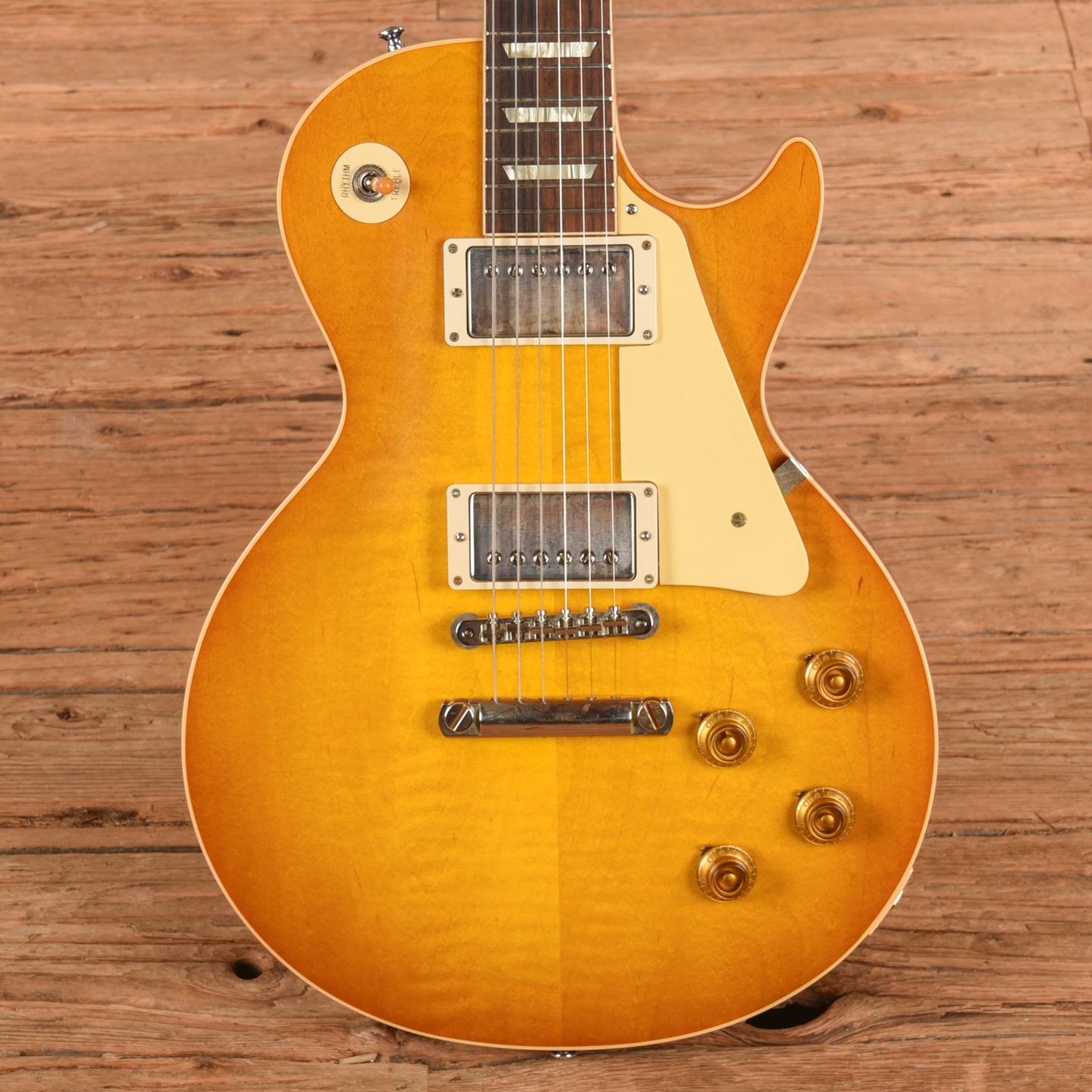 Gibson Custom '58 Les Paul Standard Reissue Lemon Burst 2023 Electric Guitars