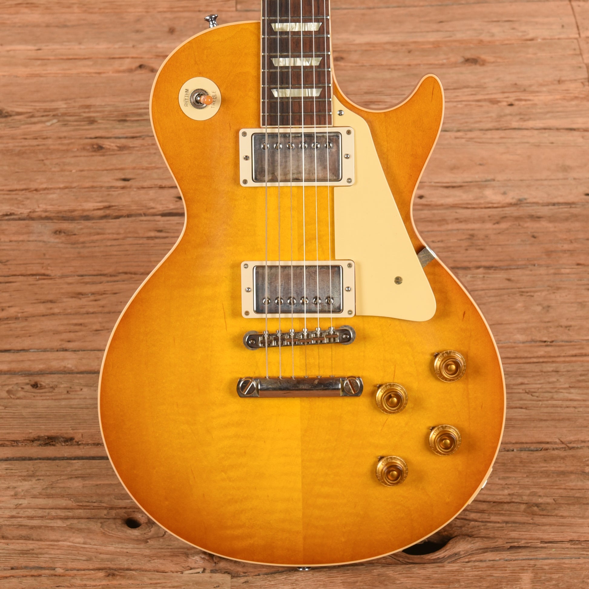 Gibson Custom '58 Les Paul Standard Reissue Lemon Burst 2023 Electric Guitars