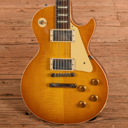 Gibson Custom '58 Les Paul Standard Reissue Lemon Burst 2023 Electric Guitars