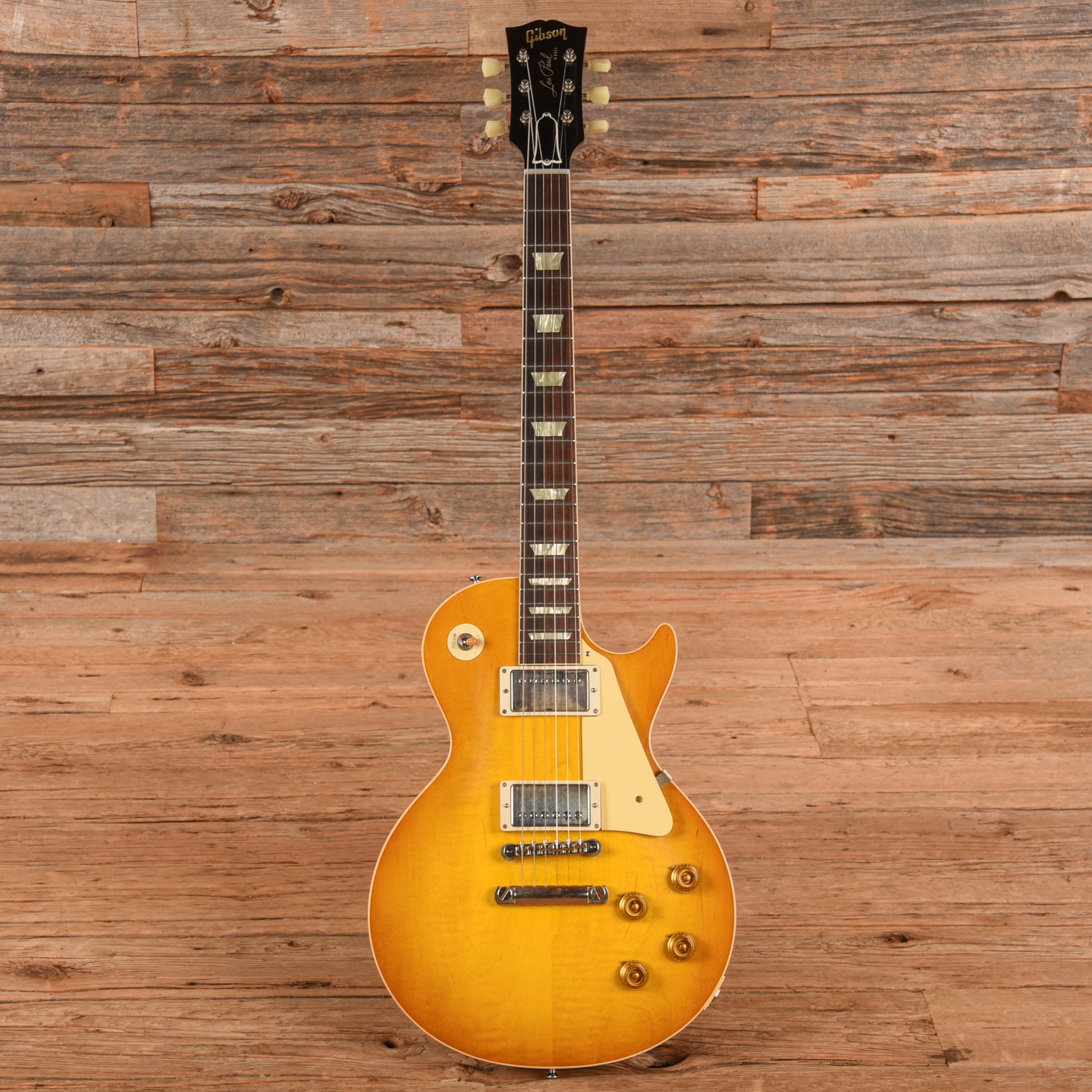 Gibson Custom '58 Les Paul Standard Reissue Lemon Burst 2023 Electric Guitars