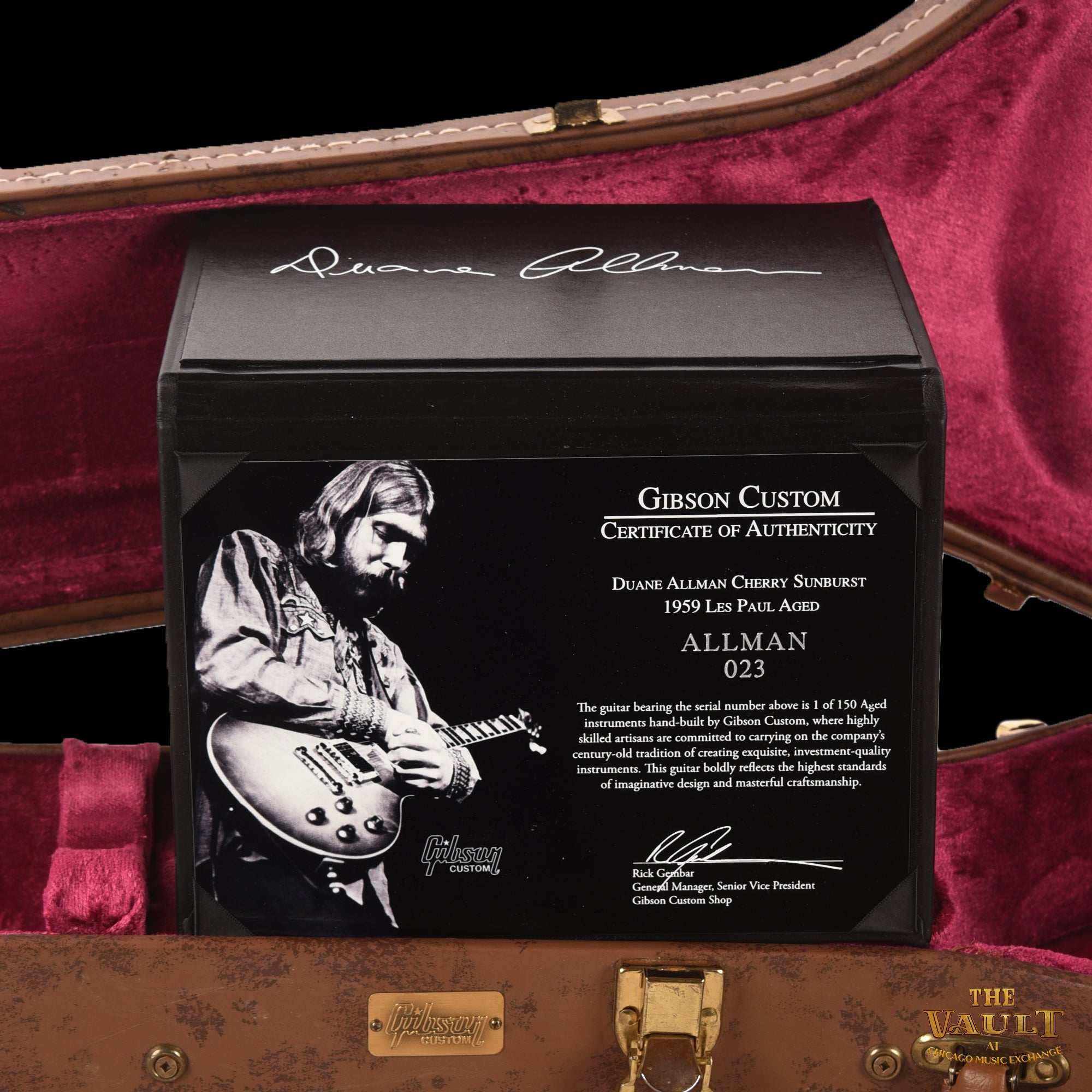 Gibson Custom '59 Les Paul Duane Allman (Aged) Sunburst Electric Guitars