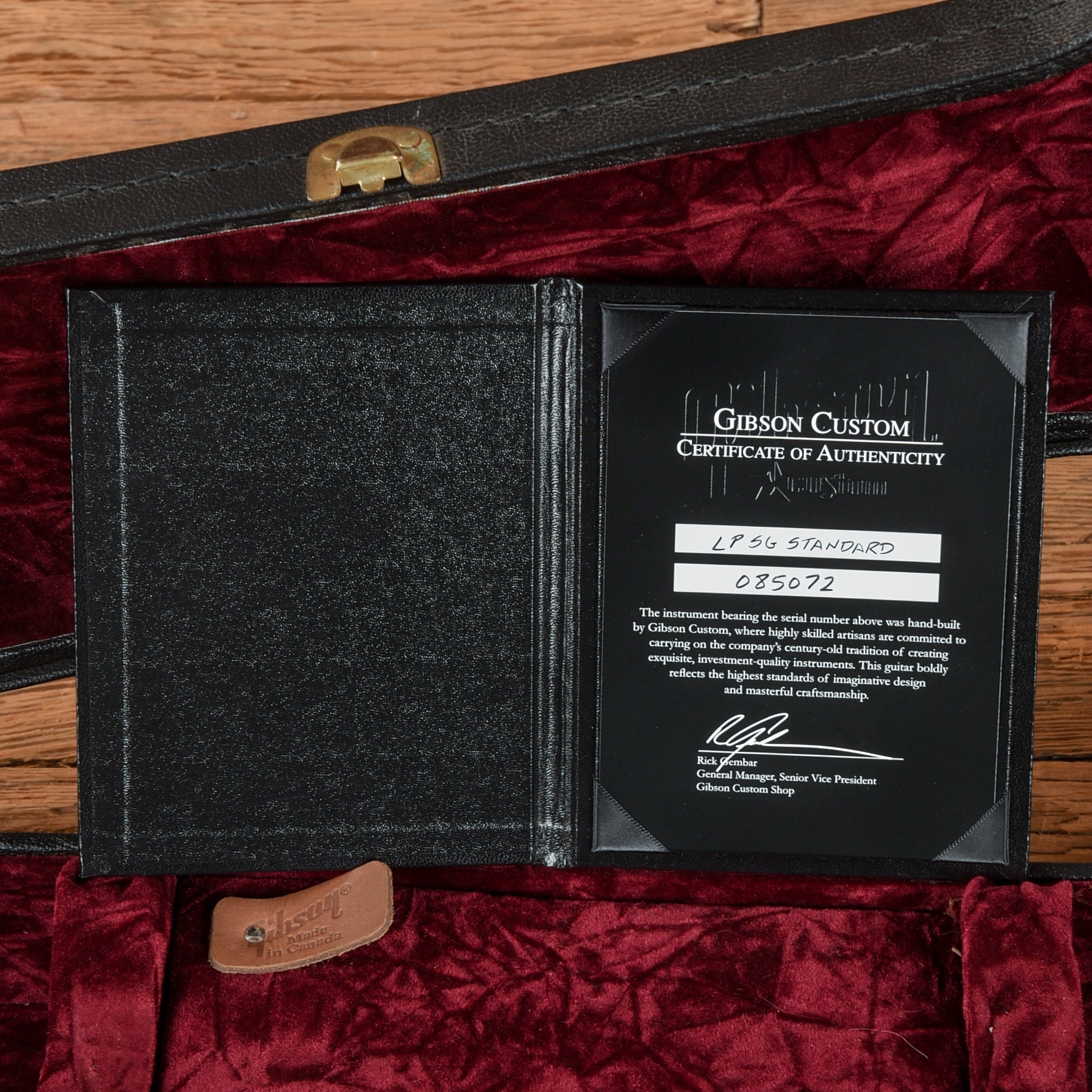 Gibson Custom '62 Les Paul (SG) Reissue VOS Cherry 2000 Electric Guitars