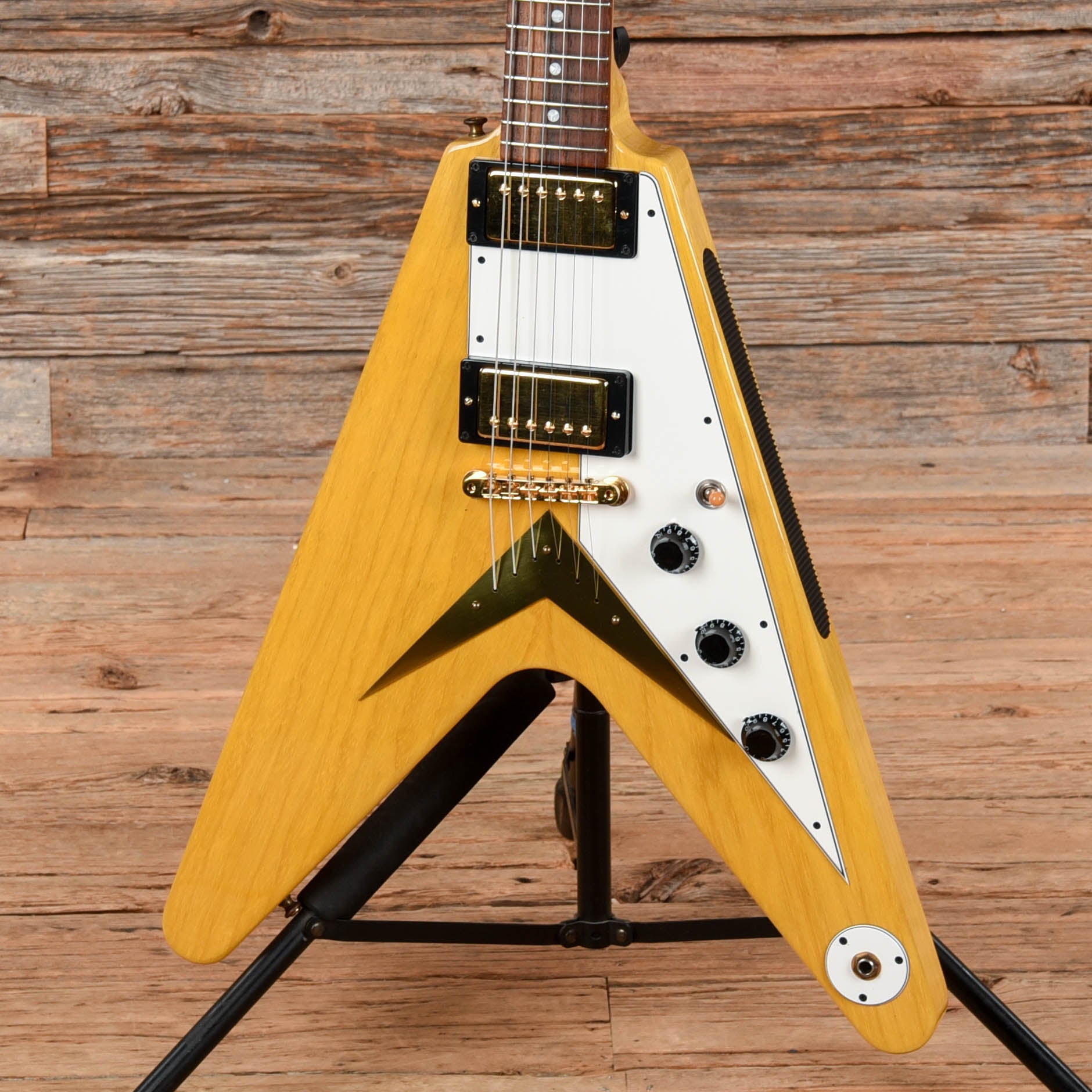 Gibson Custom Art & Historic Flying V Korina Natural 2003 Electric Guitars