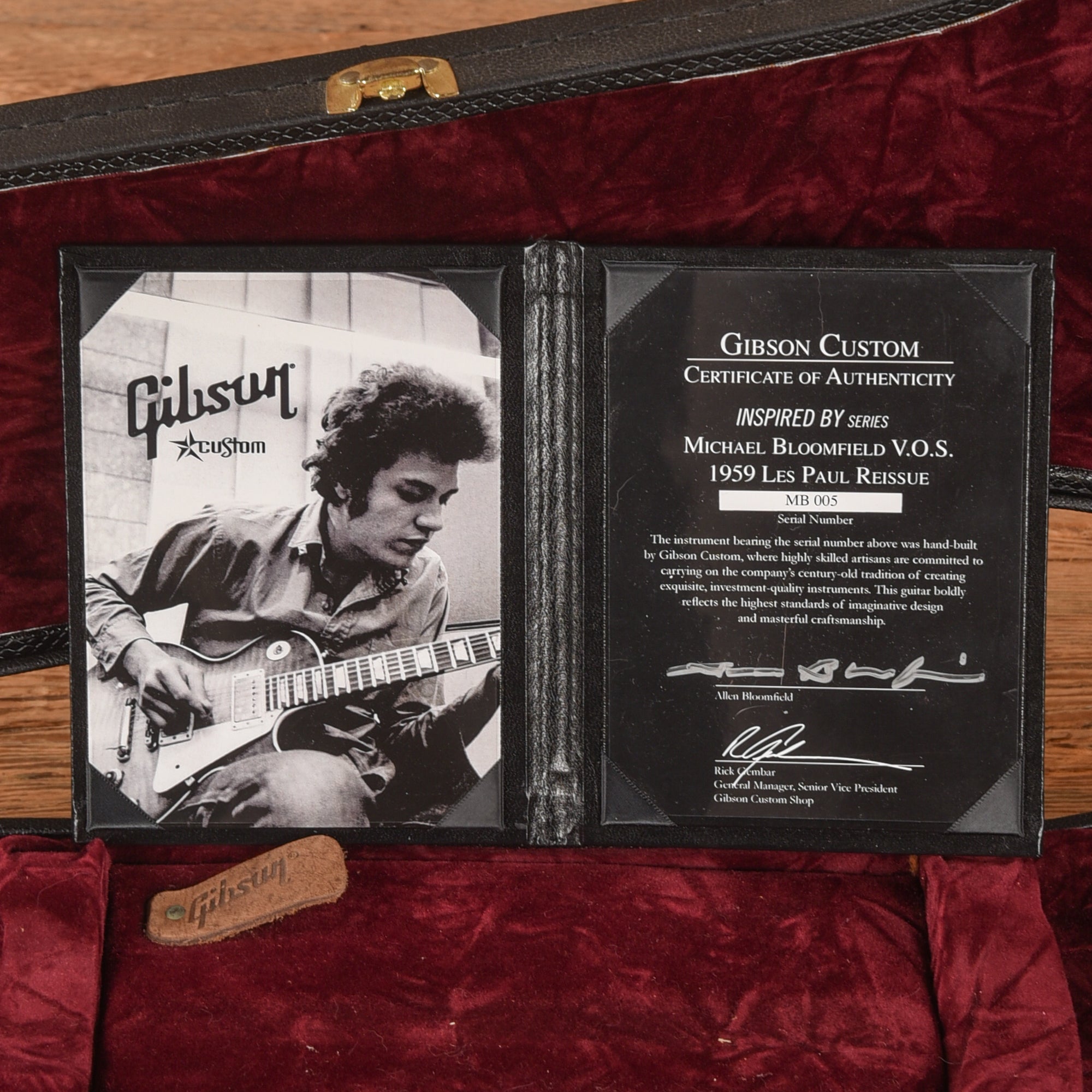 Gibson Custom Mike Bloomfield Les Paul VOS Sunburst 2009 Electric Guitars
