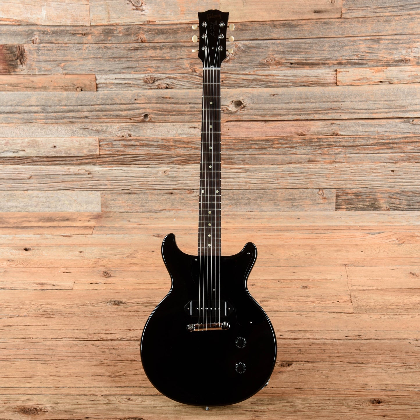 Gibson Custom Mod Shop Les Paul Junior Double Cut Ebony 2024 Electric Guitars