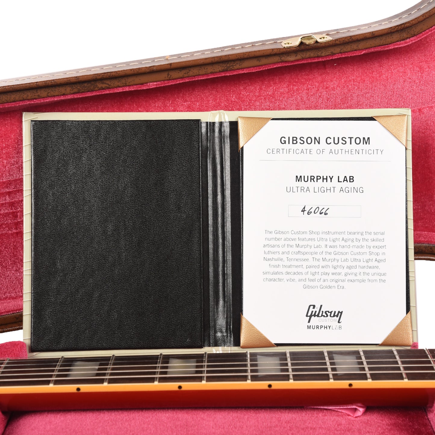 Gibson Custom Shop 1954 Les Paul Antique Cardinal Red Murphy Lab Ultra Light Aged Electric Guitars