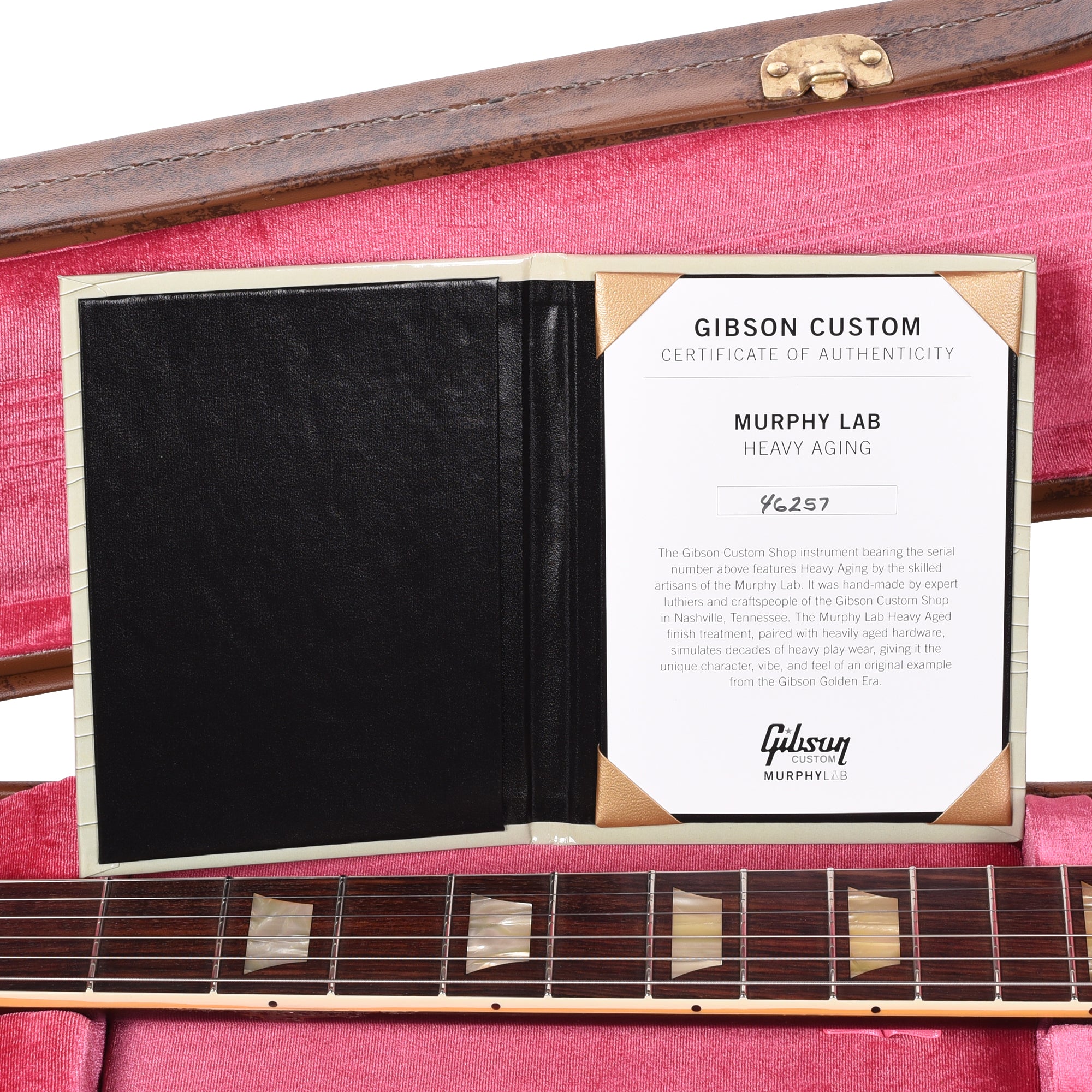 Gibson Custom Shop 1954 Les Paul Standard Antique Dark Oxblood Darkback VOS Electric Guitars