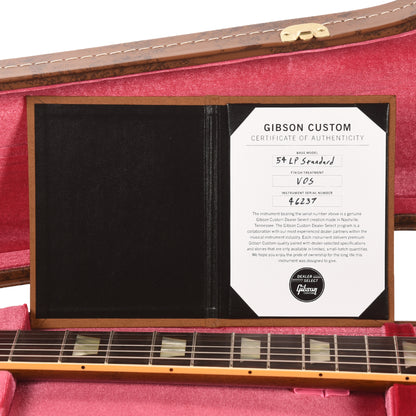 Gibson Custom Shop 1954 Les Paul Standard Humbucker Candy Blue Top VOS Electric Guitars