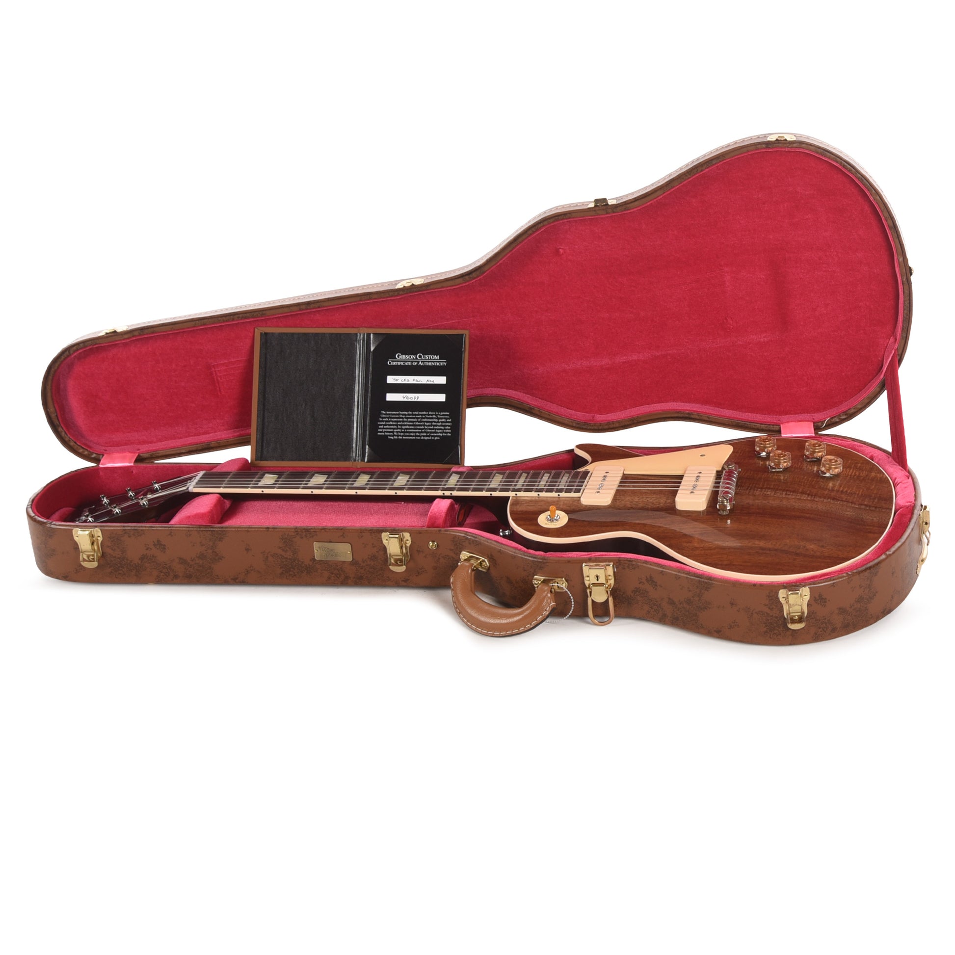 Gibson Custom Shop 1954 Les Paul Standard Koa Natural Darkback VOS Electric Guitars