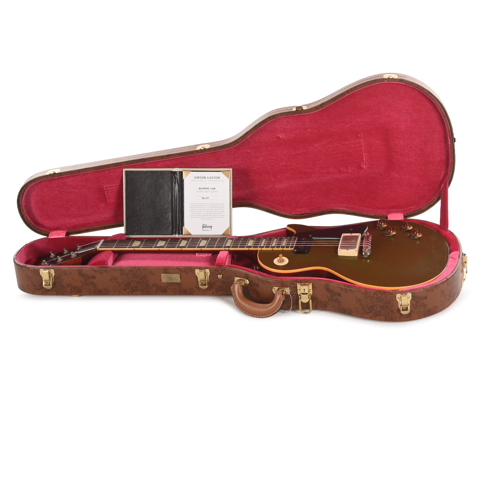 Gibson Custom Shop 1954 Les Paul Standard Sage Green Murphy Lab Ultra Light Aged Electric Guitars