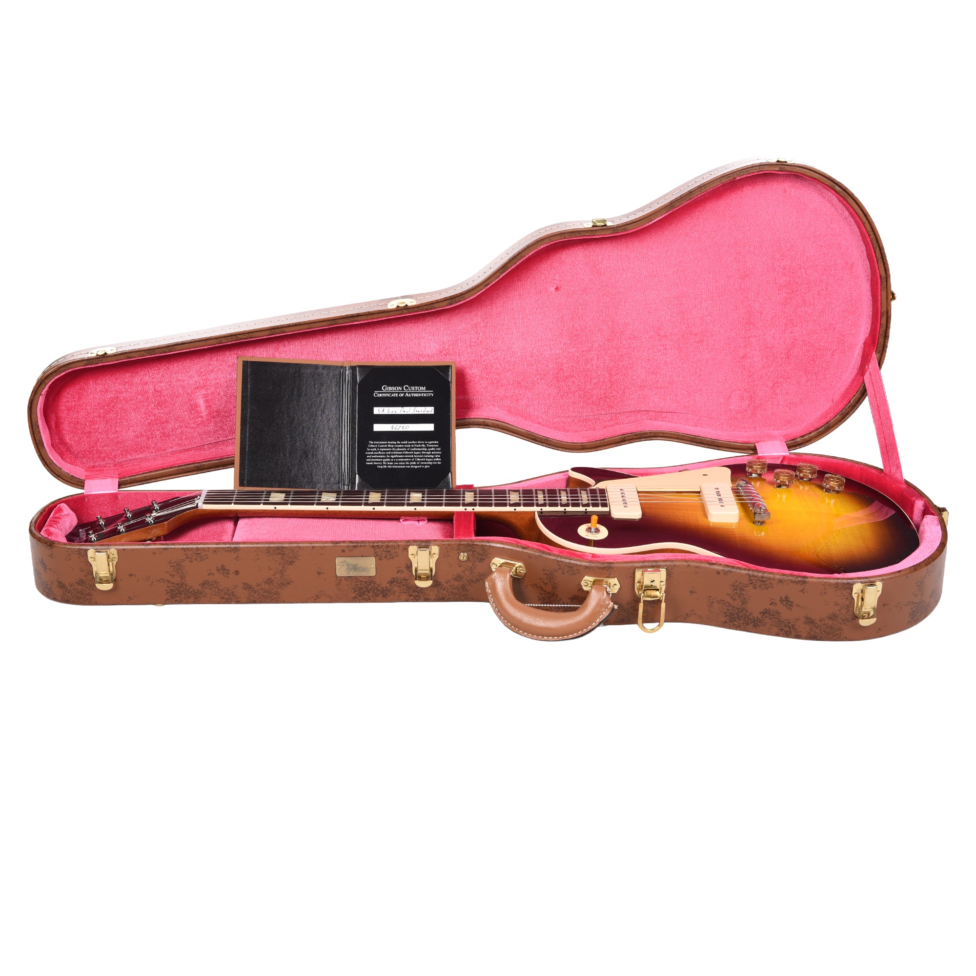 Gibson Custom Shop 1954 Les Paul Standard Tobacco Sunburst Gloss w/'59 Carmelita Neck Electric Guitars