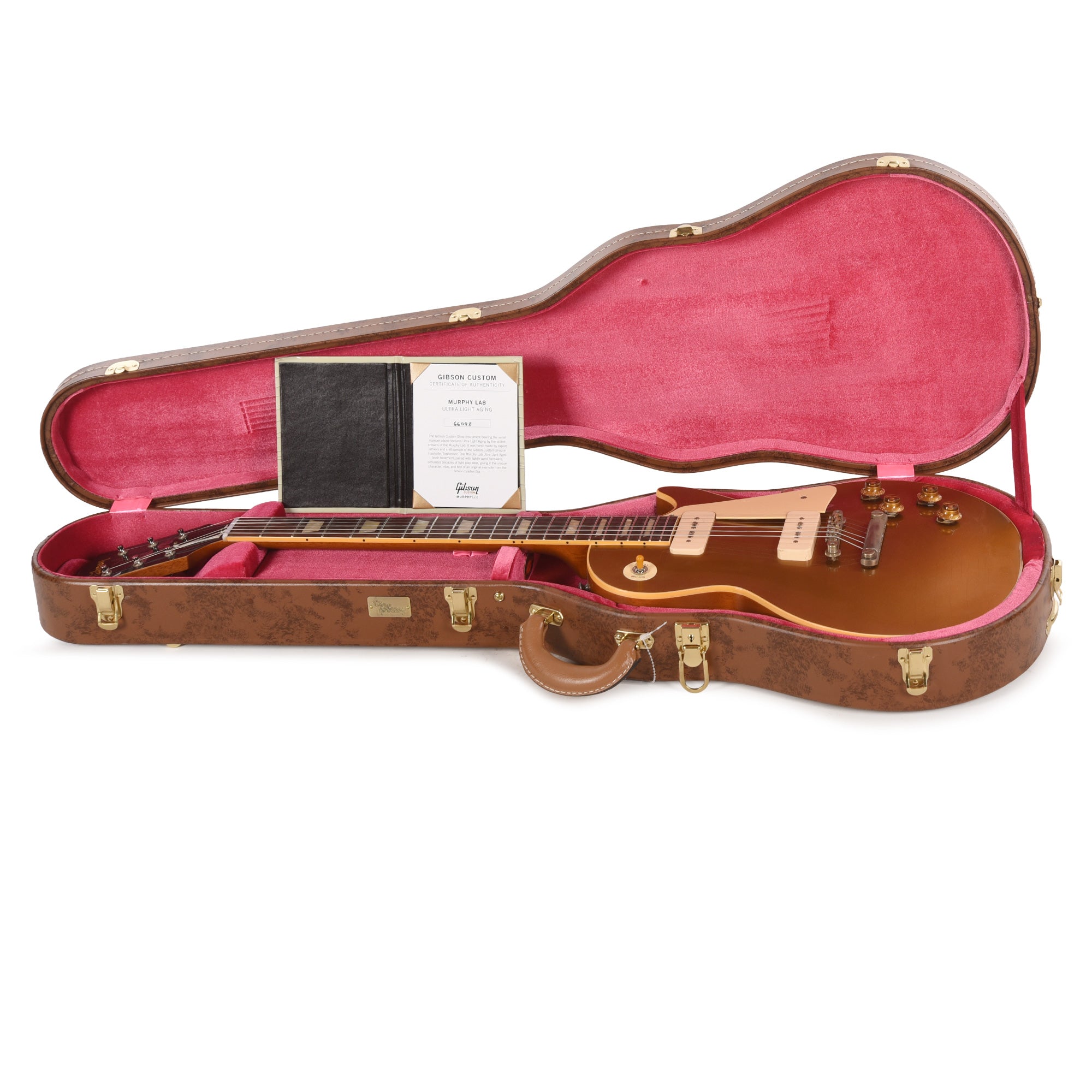 Gibson Custom Shop 1956 Les Paul Goldtop Reissue Double Gold Murphy Lab Ultra Light Aged Electric Guitars
