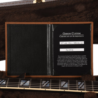Gibson Custom Shop 1957 Les Paul Special Silverburst VOS w/Staple Pickup & P90 Electric Guitars