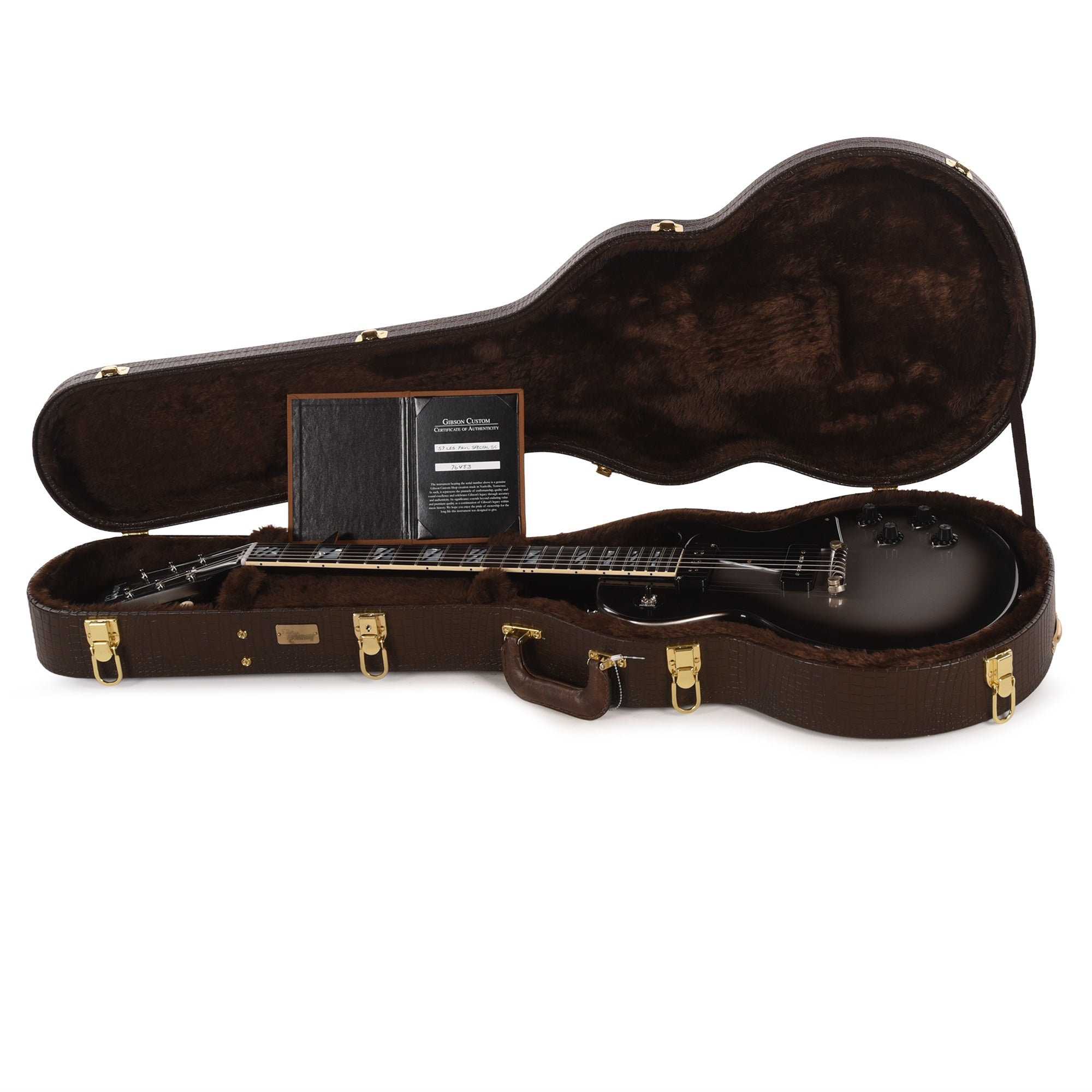 Gibson Custom Shop 1957 Les Paul Special Silverburst VOS w/Staple Pickup & P90 Electric Guitars